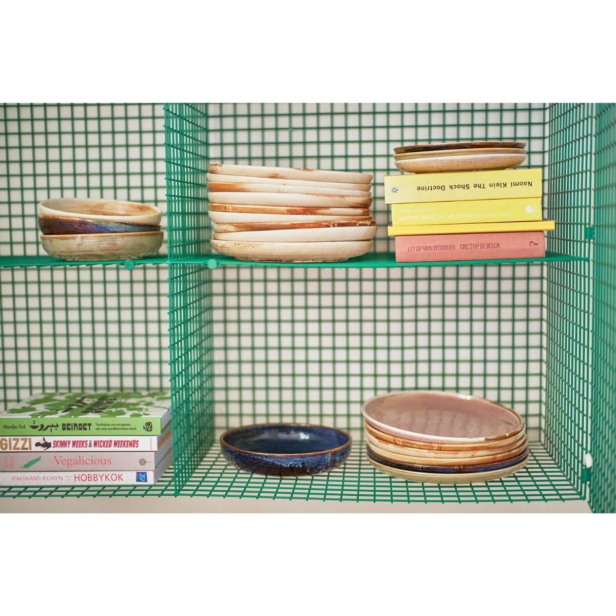 HKliving Bijgerechtbord Chef Ceramics Rustic Blue 20 cm