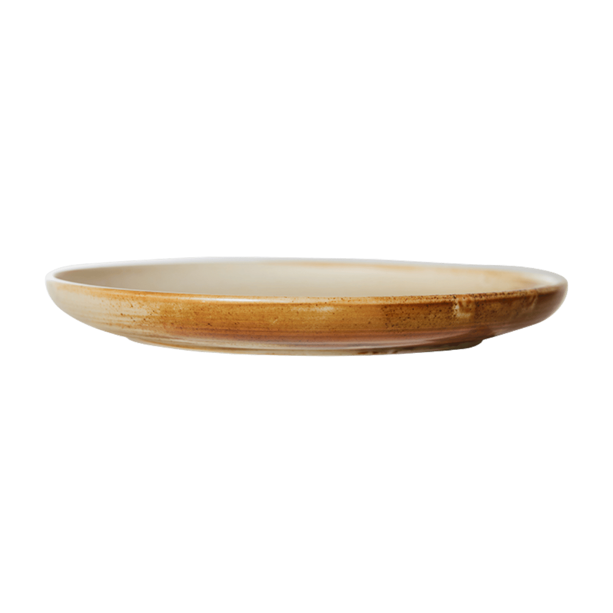 HKliving Bijgerechtbord Chef Ceramics Rustic Cream/Brown 20 cm