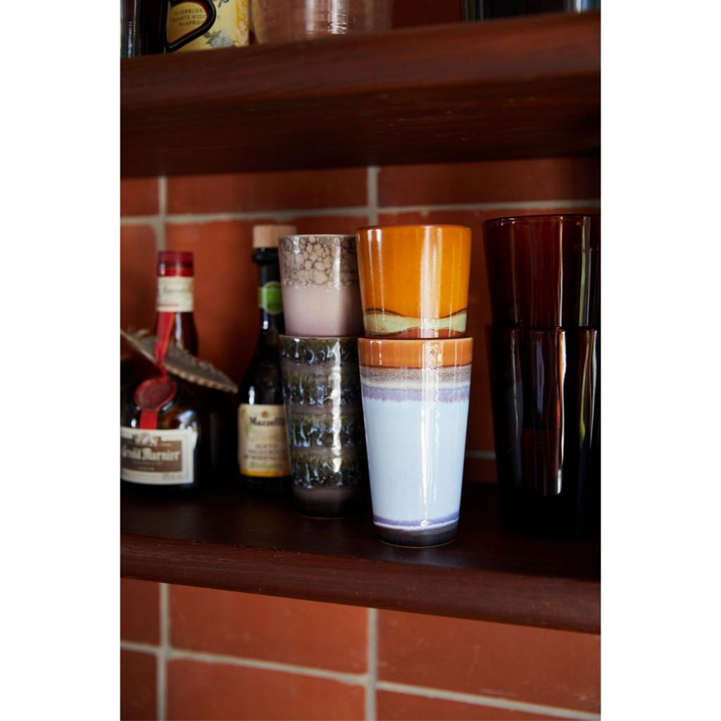 HKliving Latte Mok 70's Ceramics Ash 0.3 L
