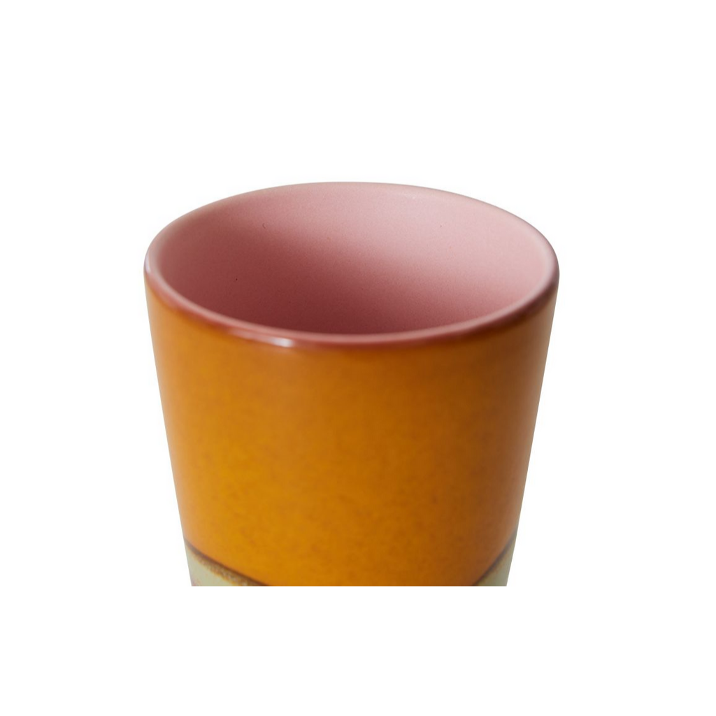 HKliving 70S Ceramics Latte Mug, Clay