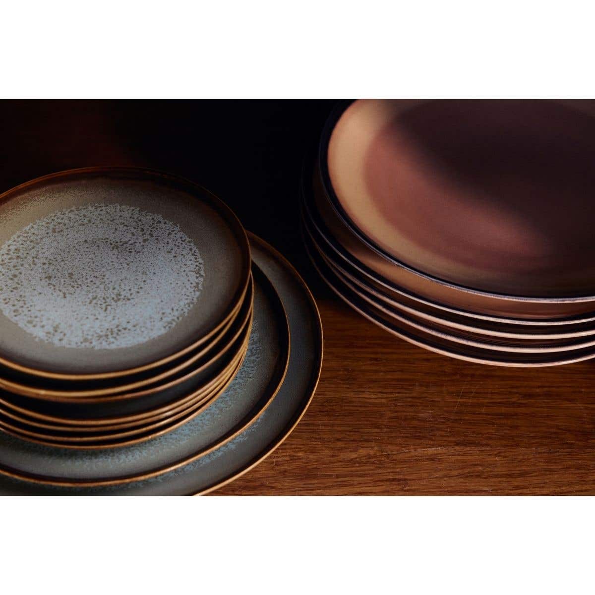 HKliving Dinerbord 70's Ceramics Bedrock 2 stuks 27.5 cm