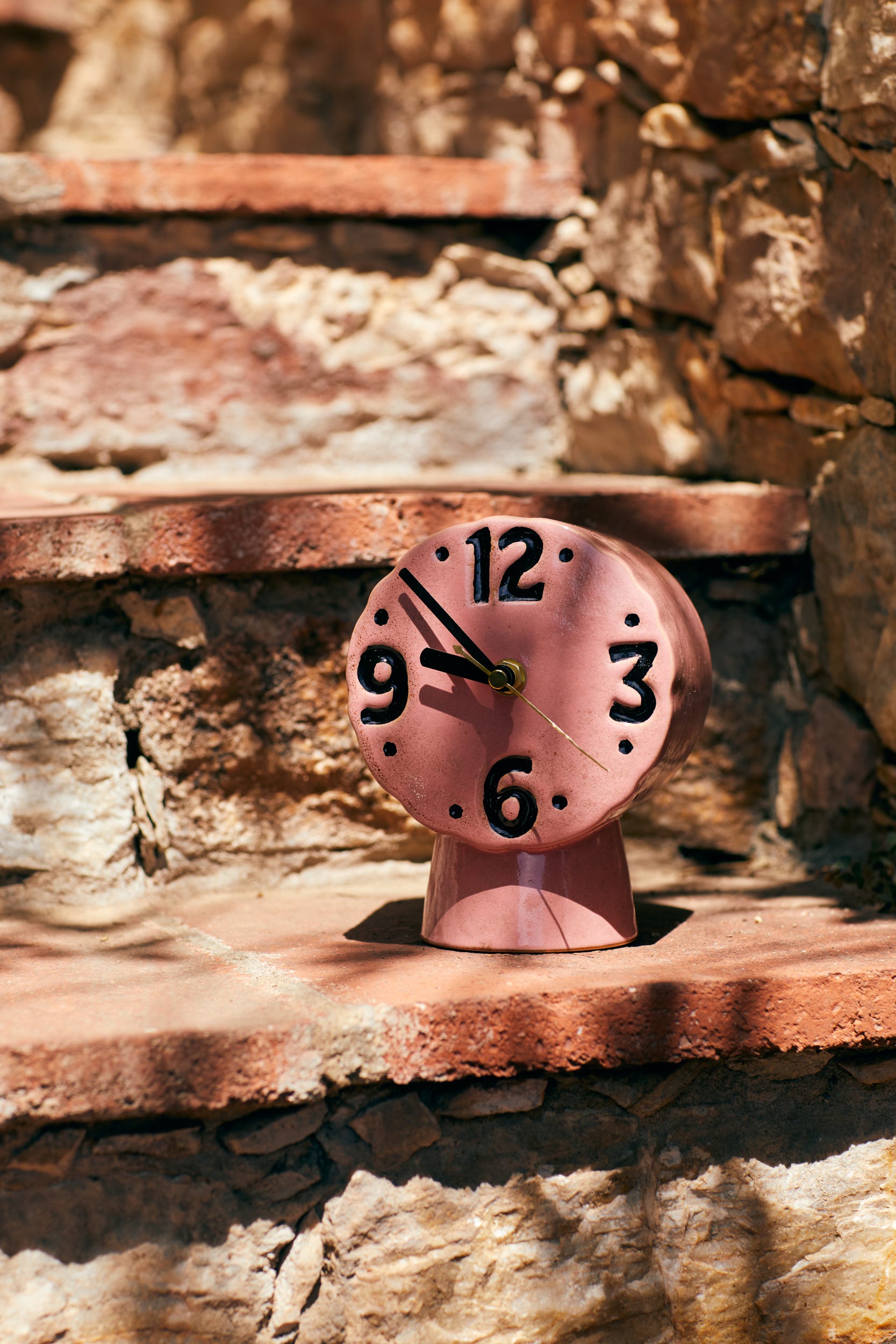 HKliving Tafelklok Retro Ceramics Roze