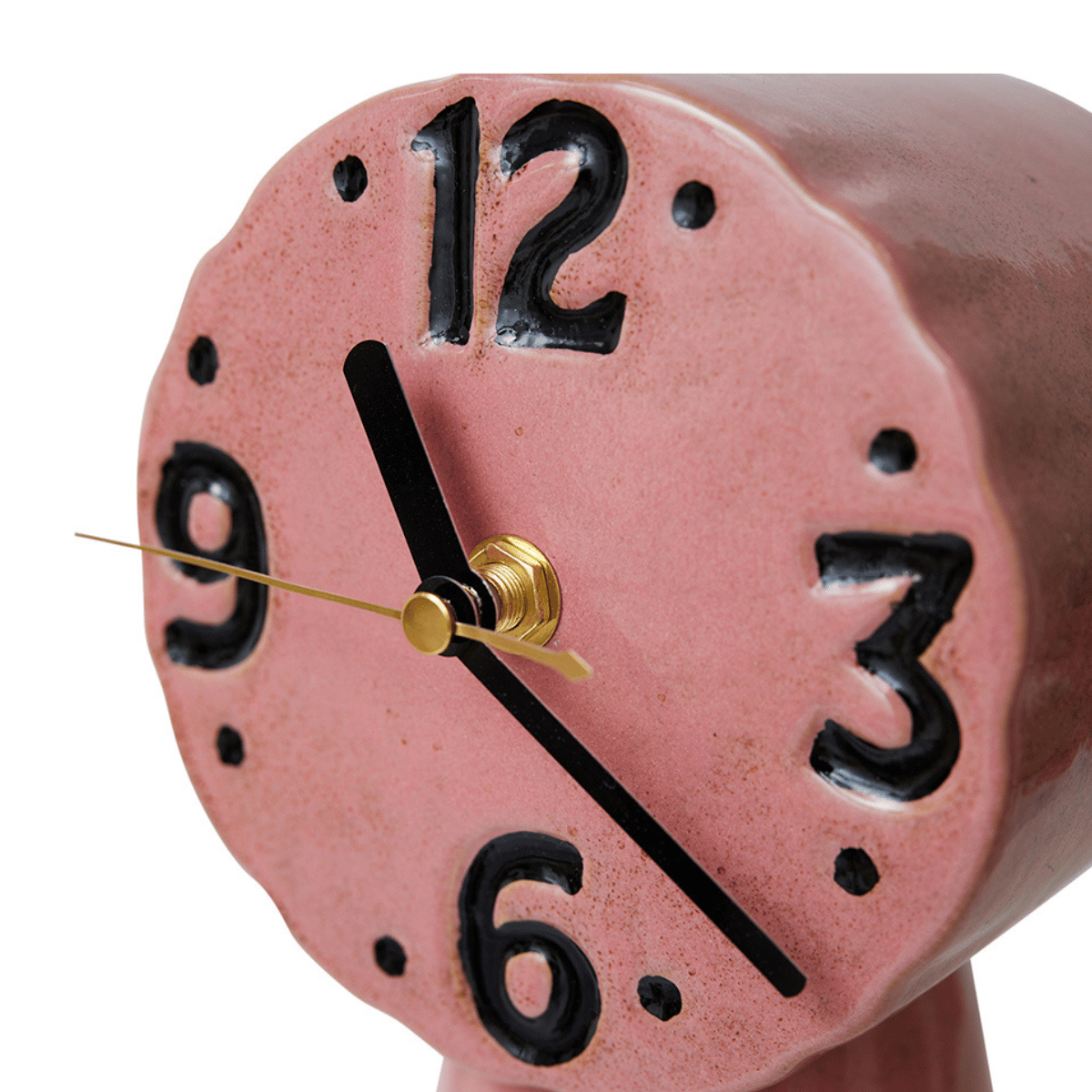 HKliving Tafelklok Retro Ceramics Roze