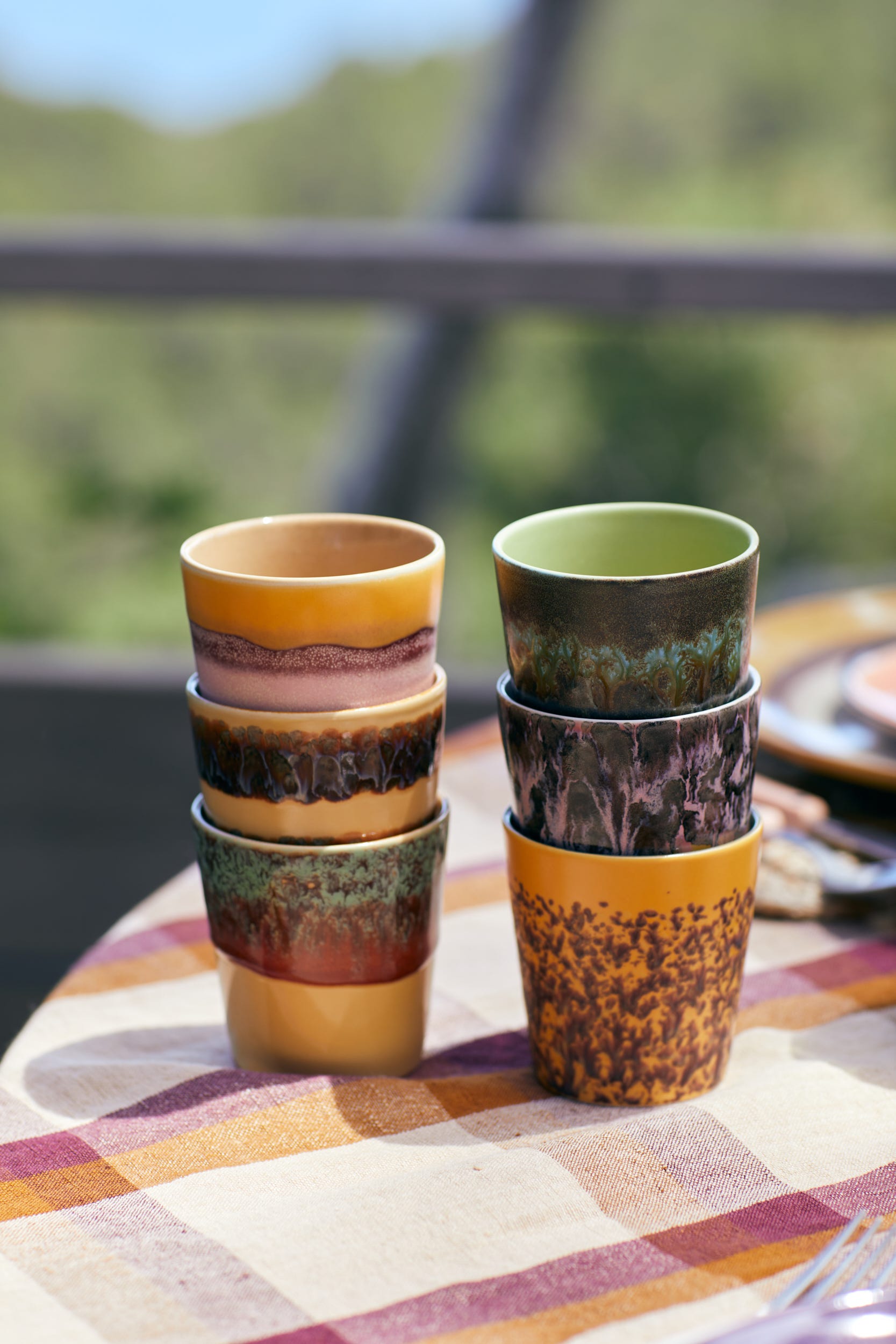 HKliving Koffiekopje 70's Ceramics Tidal 0.23 L