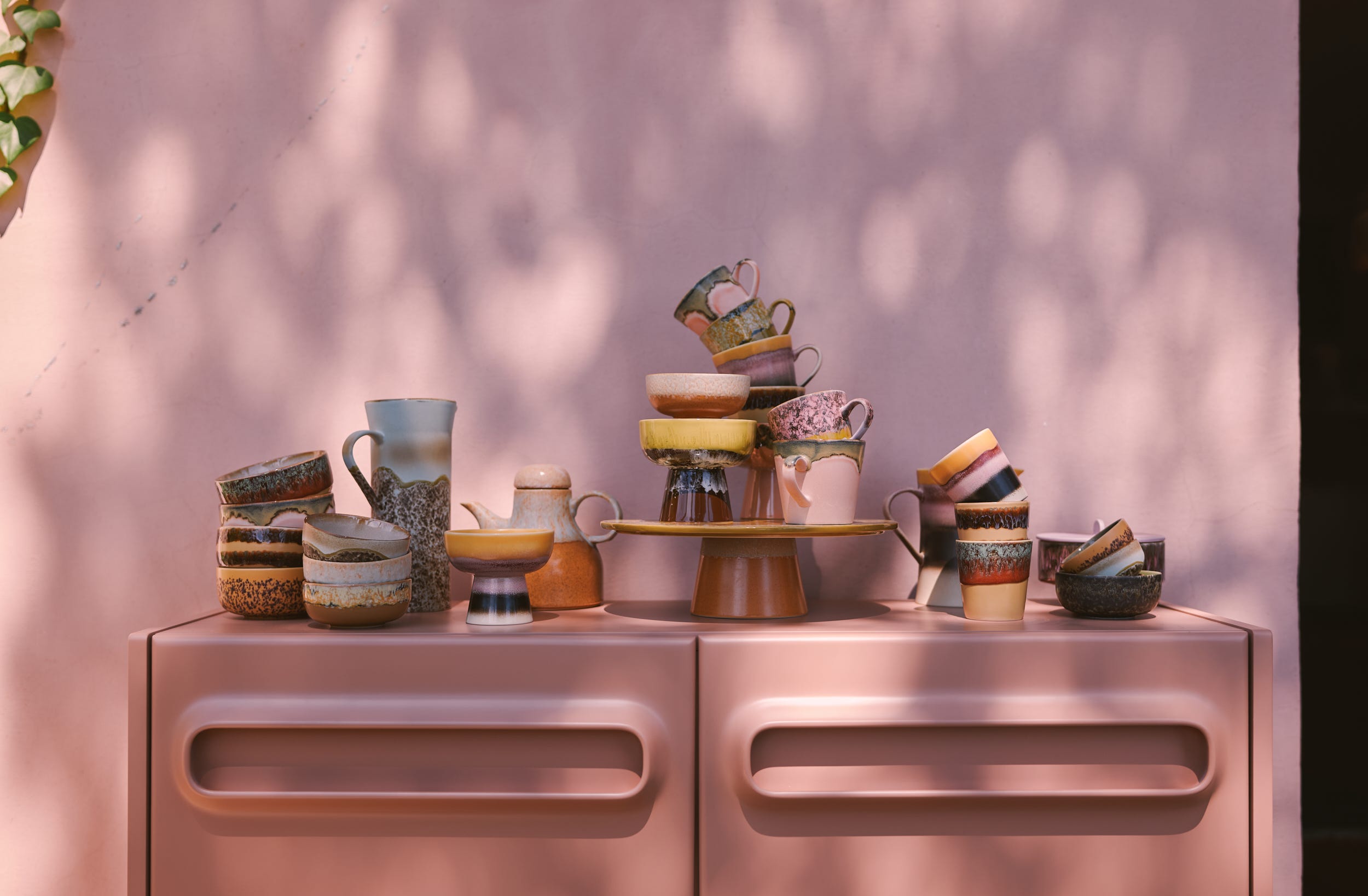 HKliving Koffiekopje 70's Ceramics Sunset 0.23 L