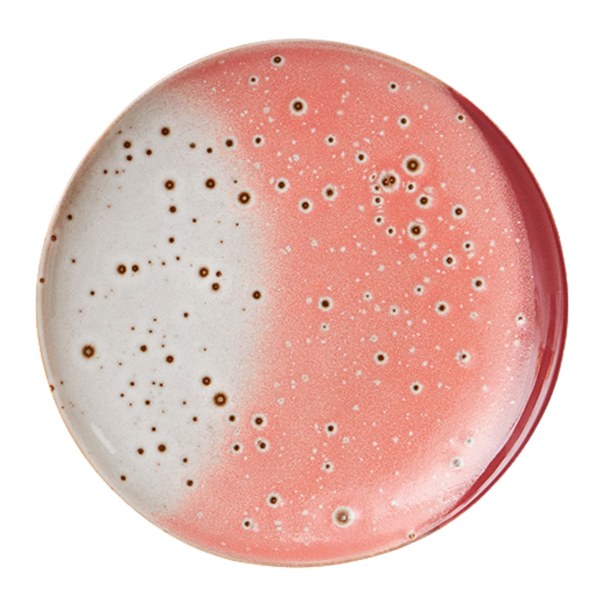 HKliving Desertbord 70's Ceramics Lychee 2 stuks 17.5 cm