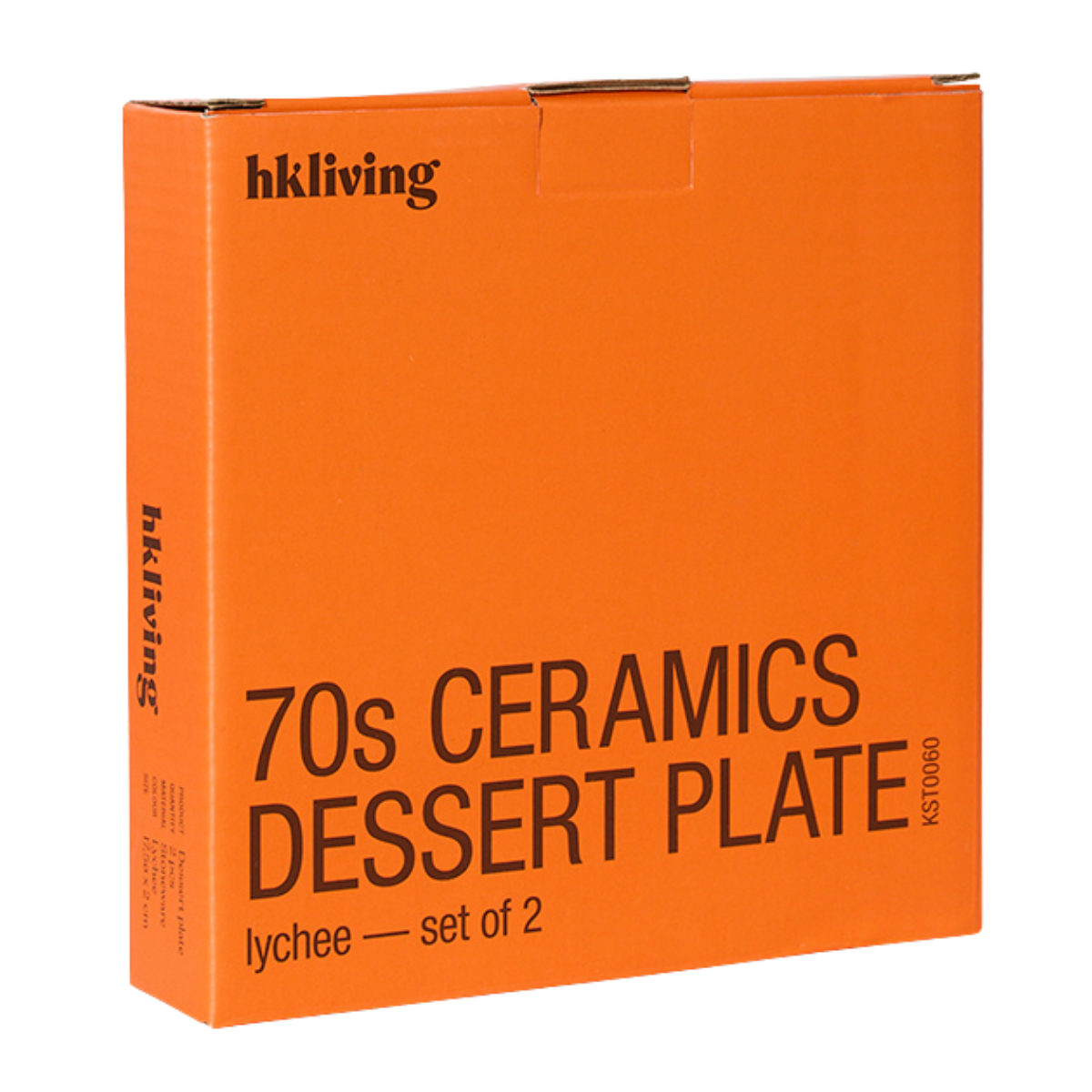 HKliving Desertbord 70's Ceramics Lychee 2 stuks 17.5 cm