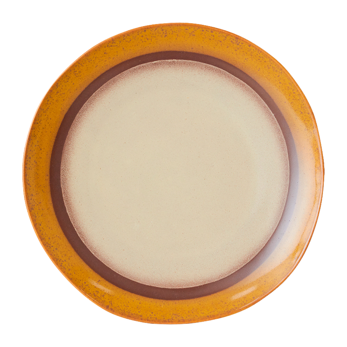 HKliving Dinerbord 70's Ceramics Coconut 2 stuks 27.5 cm