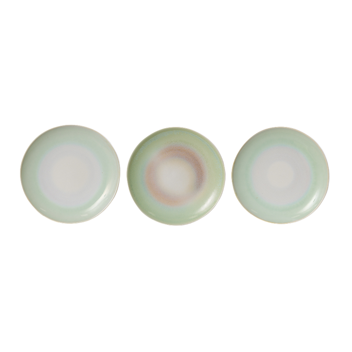 HKliving Dinerbord 70's Ceramics Palms 2 stuks 27.5 cm