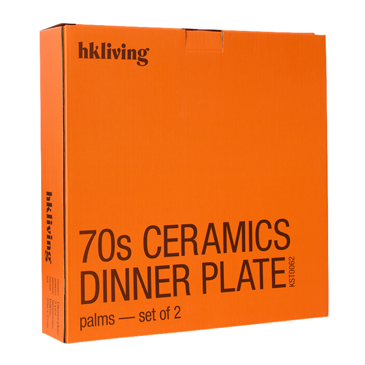HKliving Dinerbord 70's Ceramics Palms 2 stuks 27.5 cm