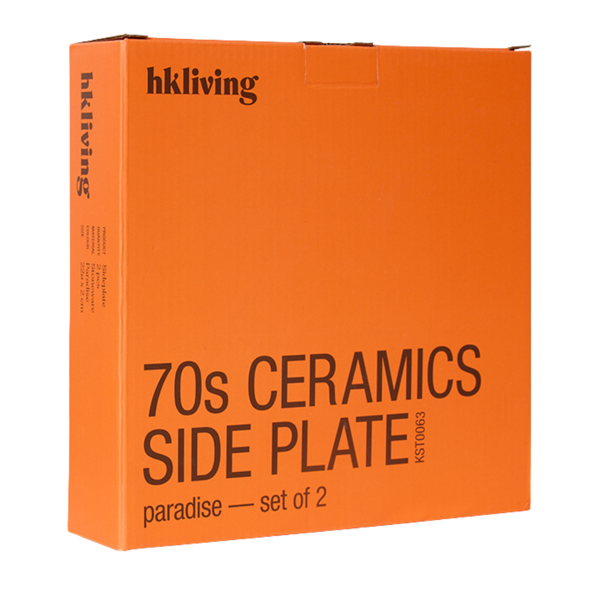 HKliving Ontbijtbord 70's Ceramics Paradise 2 stuks 22 cm