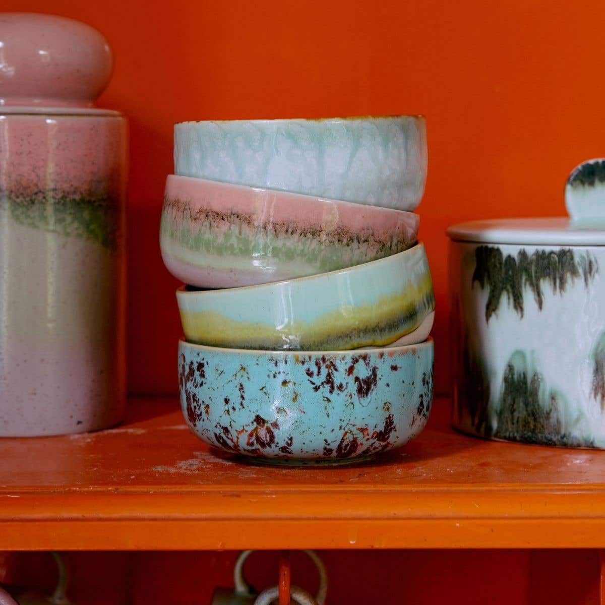 HKliving Desertkom 70's Ceramics Glint 12.5 cm