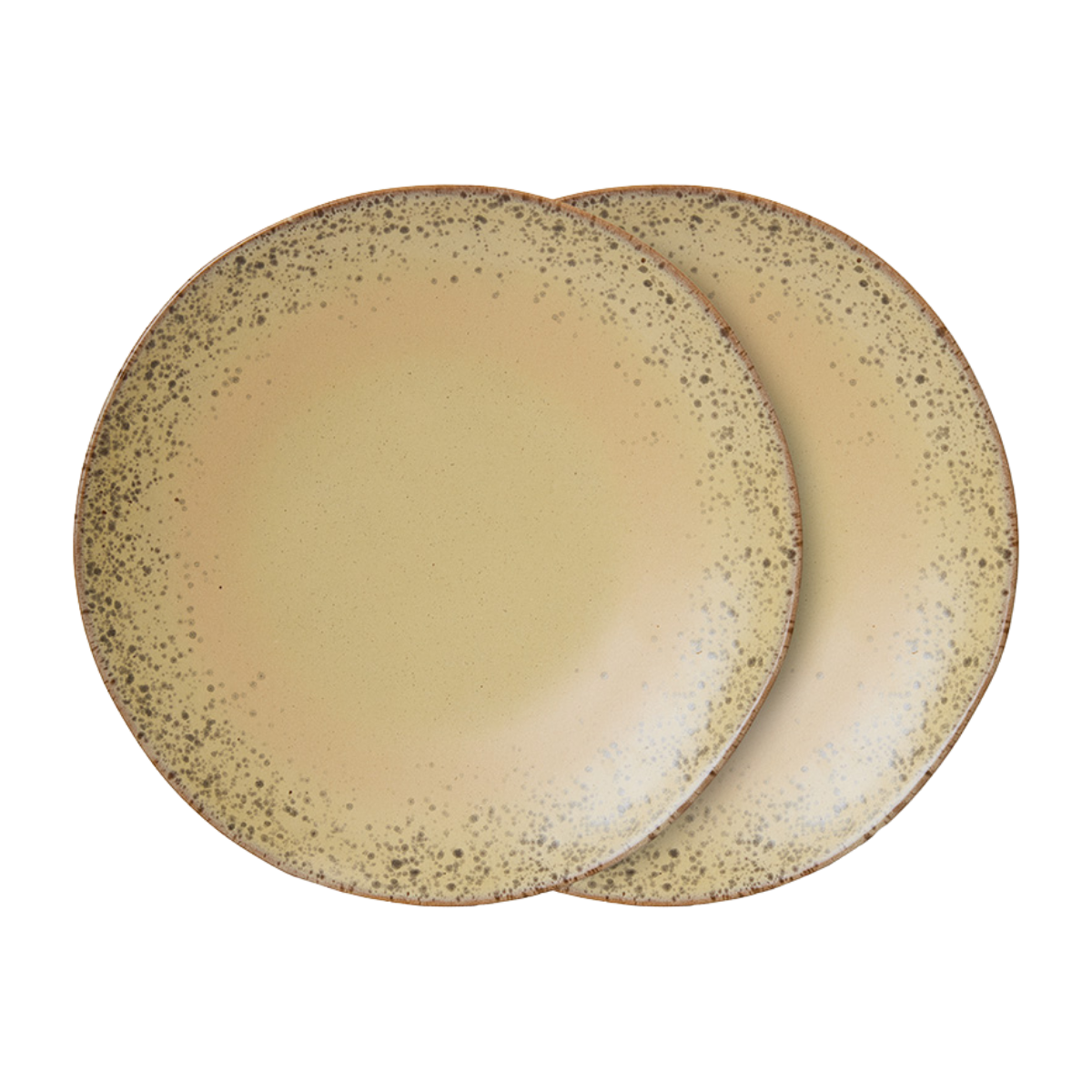 HKliving Dinerbord 70's Ceramics Grit 2 stuks 27.5 cm