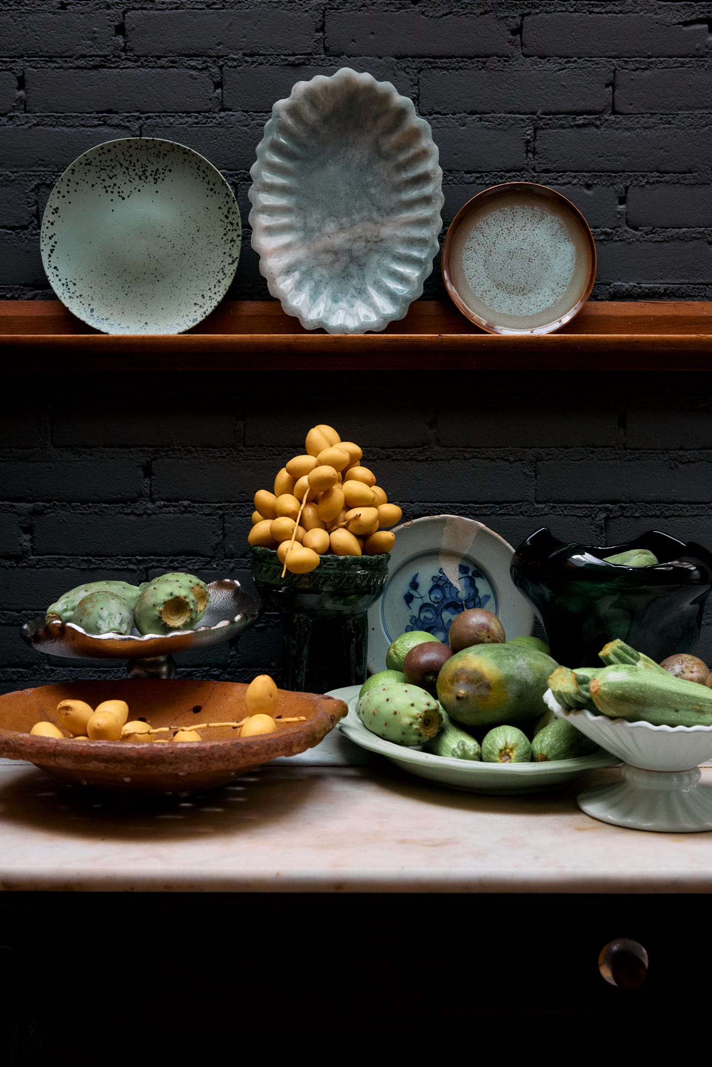 HKliving Desertbord 70's Ceramics Contrast 2 stuks 17.5 cm