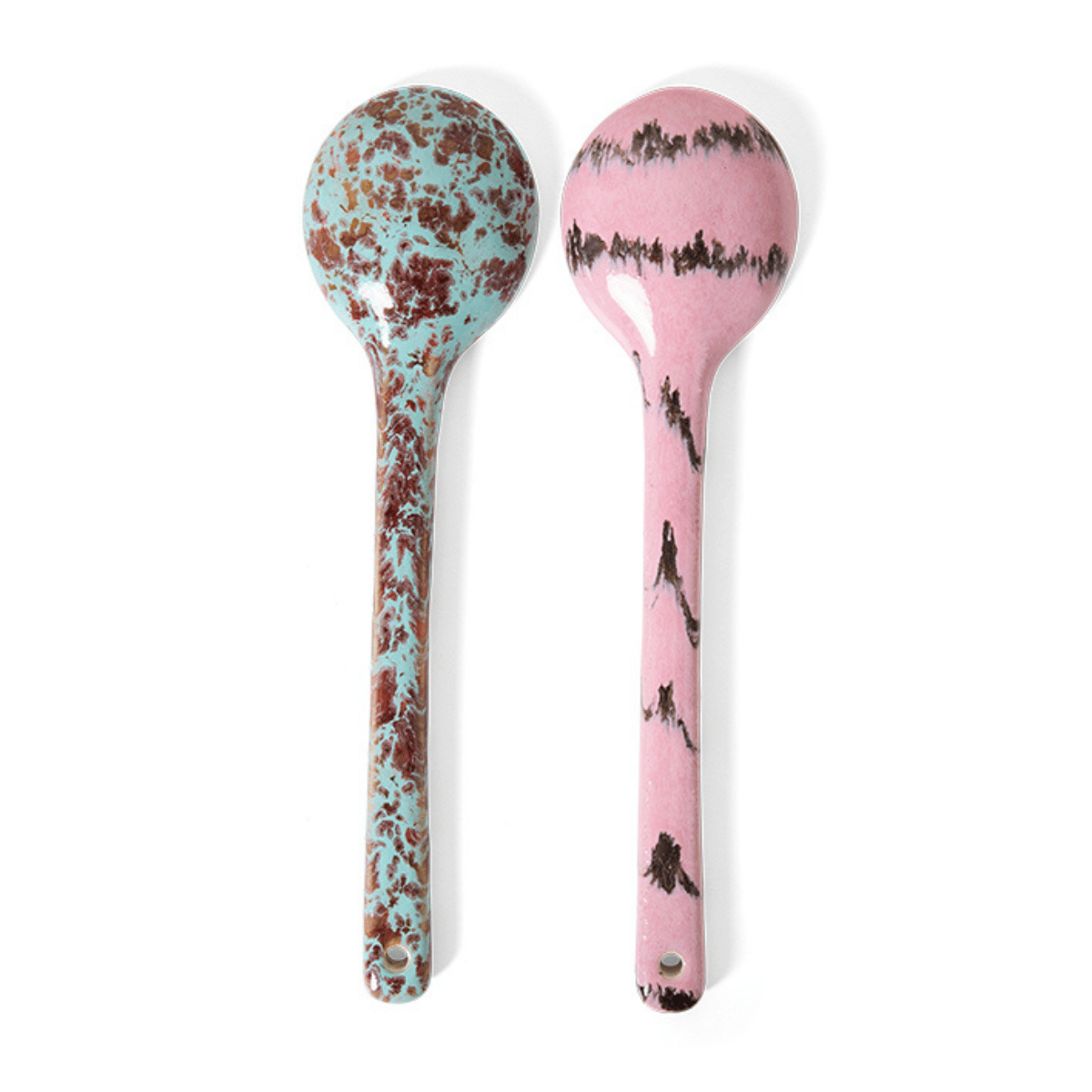 HKliving Saladebestek 70's Ceramics Sprinkle 2 stuks