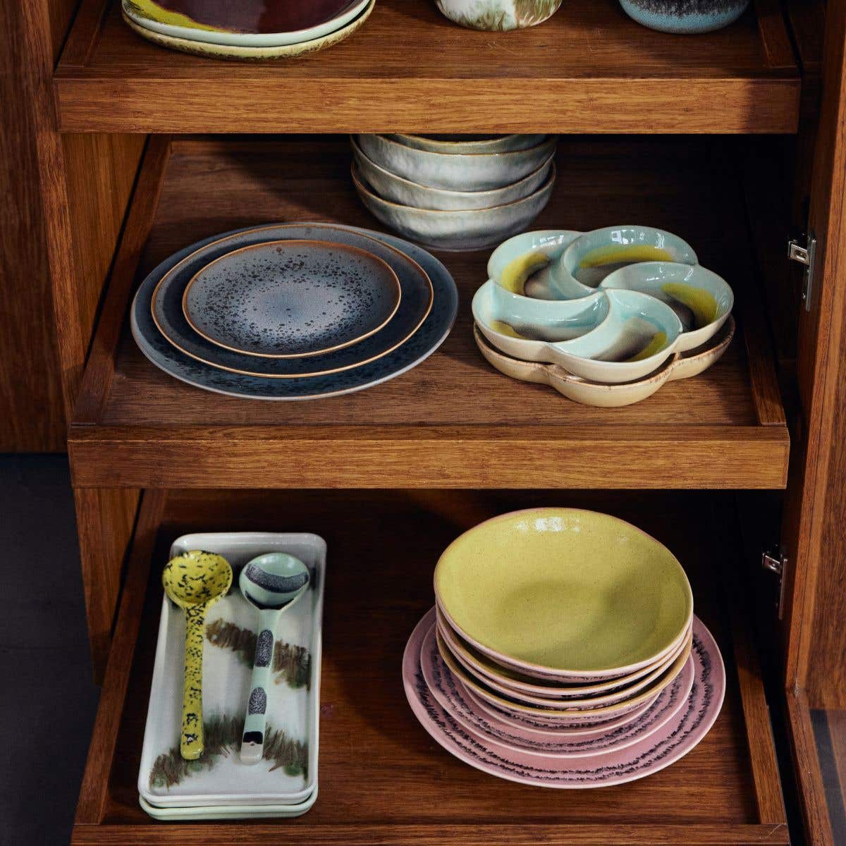 HKliving Dinerbord 70's Ceramics Bubble 2 stuks 27.5 cm
