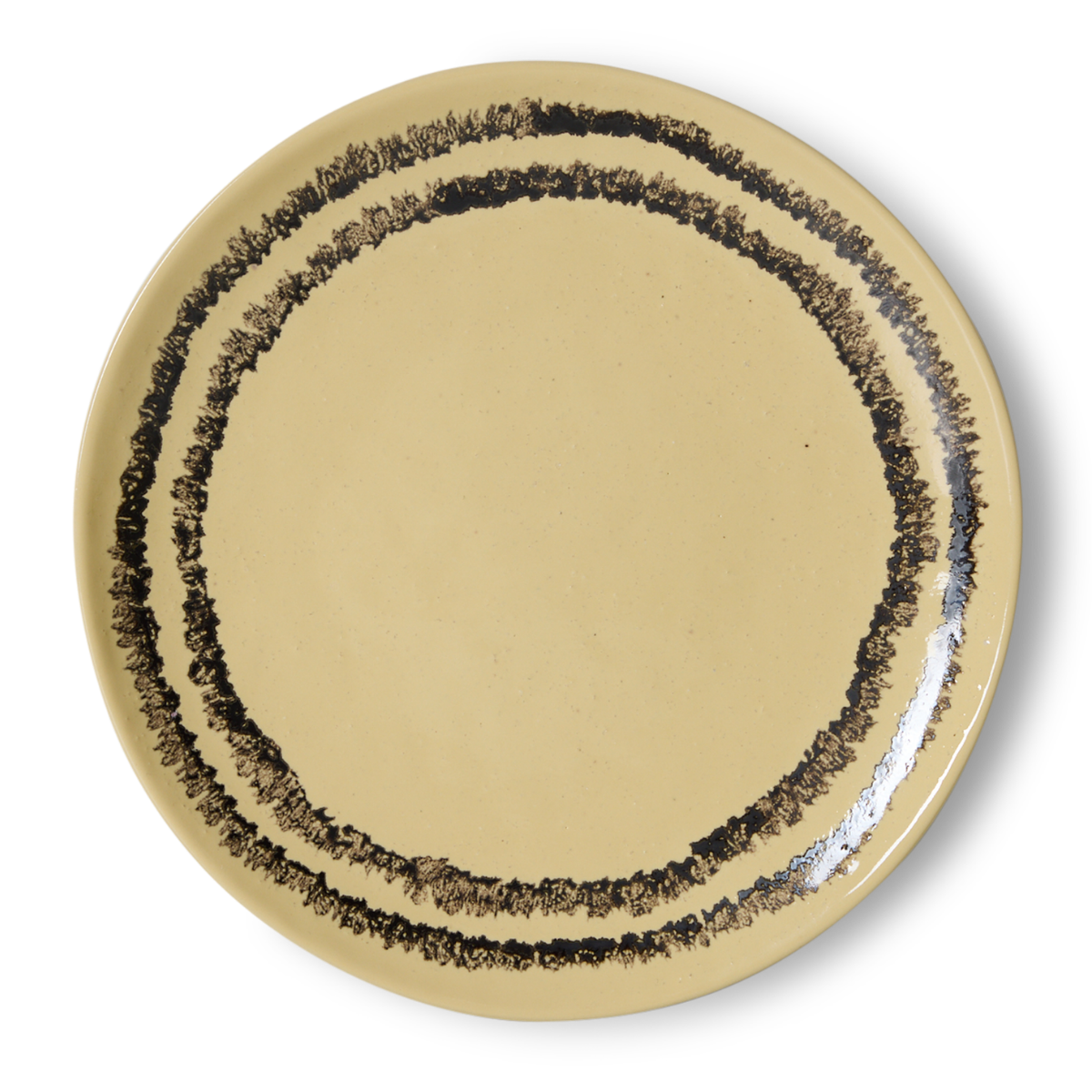 HKliving Desertbord 70's Ceramics Vanilla 2 stuks 17.5 cm