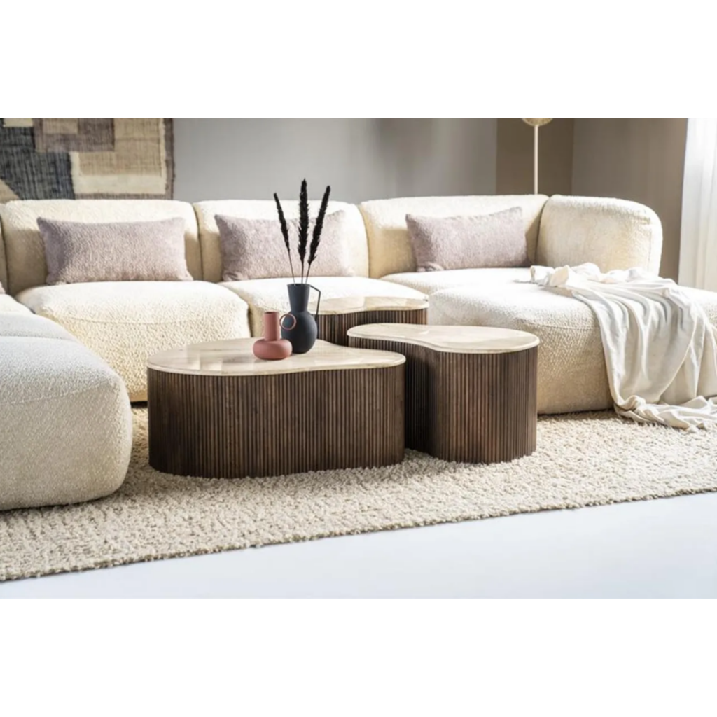 Eleonora Salontafel Mari Bruin 70 x 47 x 38 cm