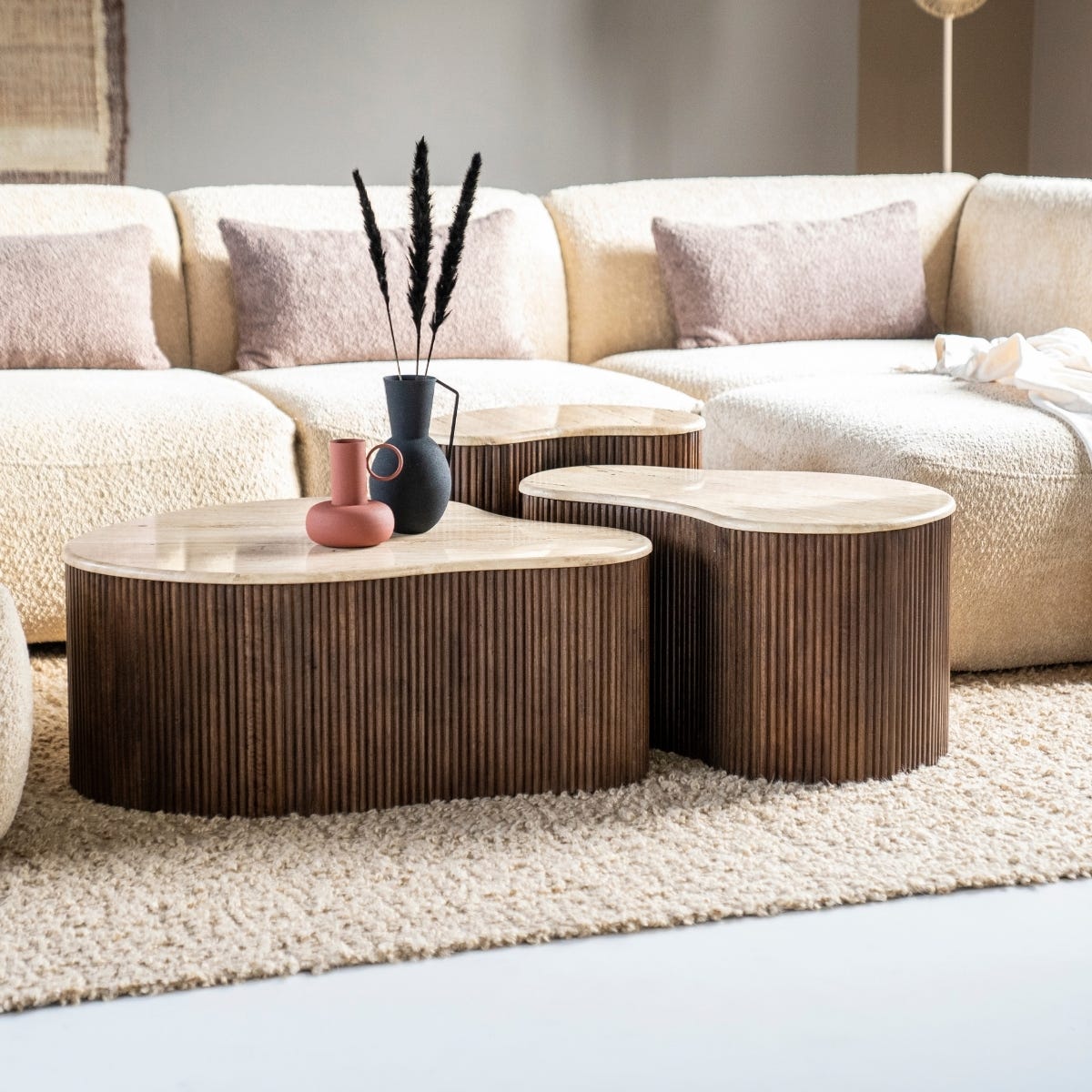 Eleonora Salontafel Mari Bruin 83 x 72 x 34 cm