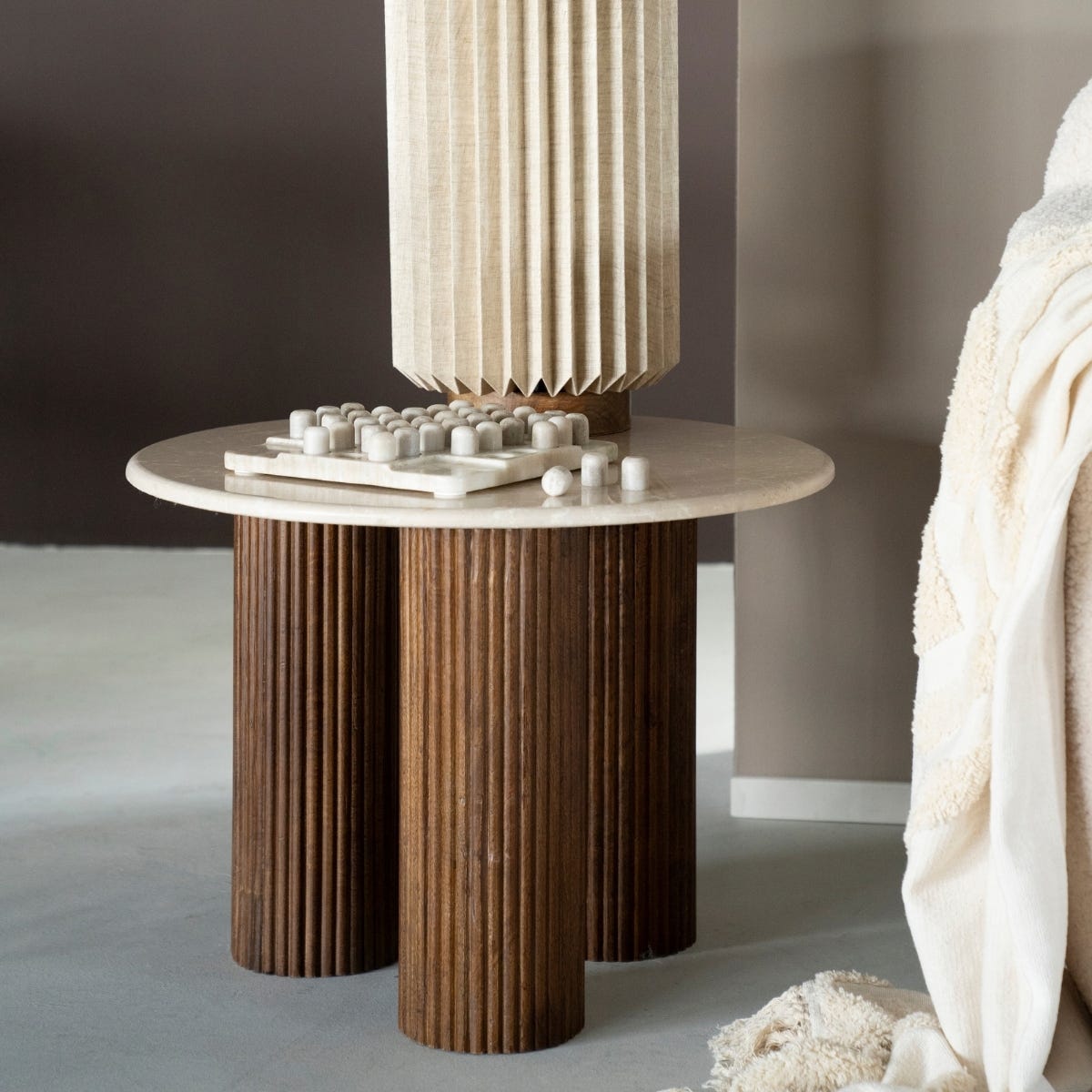 Eleonora Salontafel Xavi Bruin 90 x 90 x 38 cm