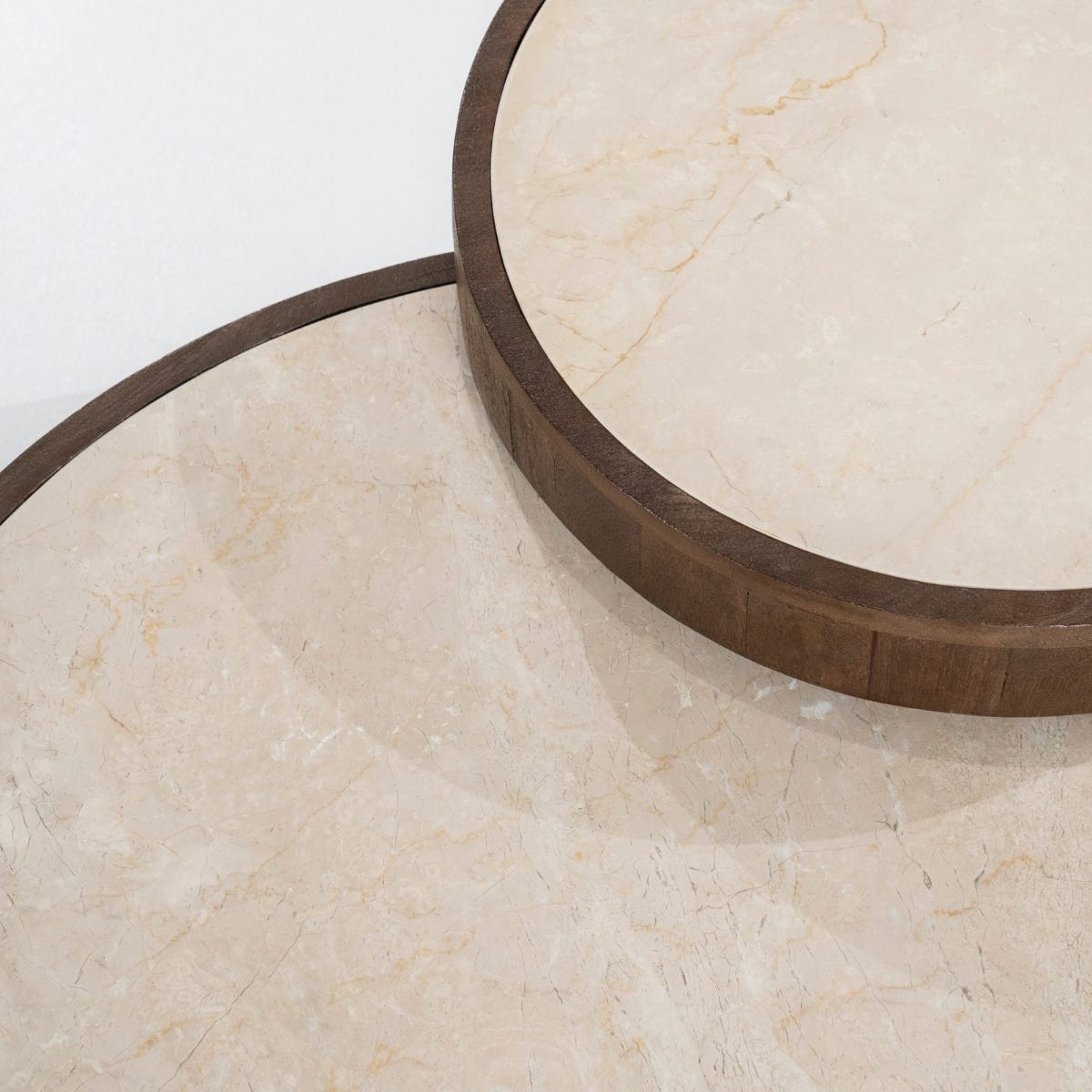Eleonora Salontafel Hazel Set Bruin 55 x 55 x 40 cm