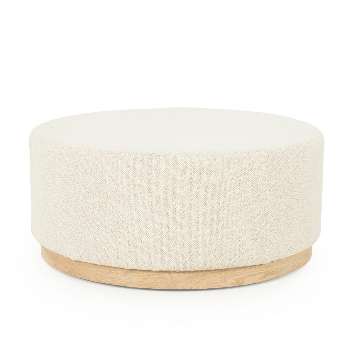 Eleonora Poef Avah Large Mantz Beige 80 x 80 x 35 cm