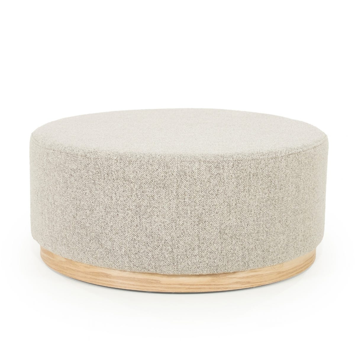 Eleonora Poef Avah Large Mantz Taupe 80 x 80 x 35 cm