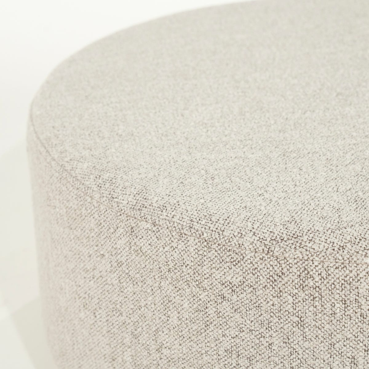 Eleonora Poef Avah Large Mantz Taupe 80 x 80 x 35 cm