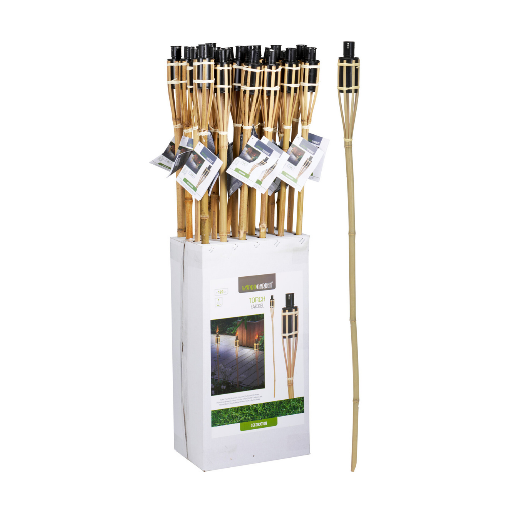 Progarden Tuinfakkel Bamboe Naturel 120 cm