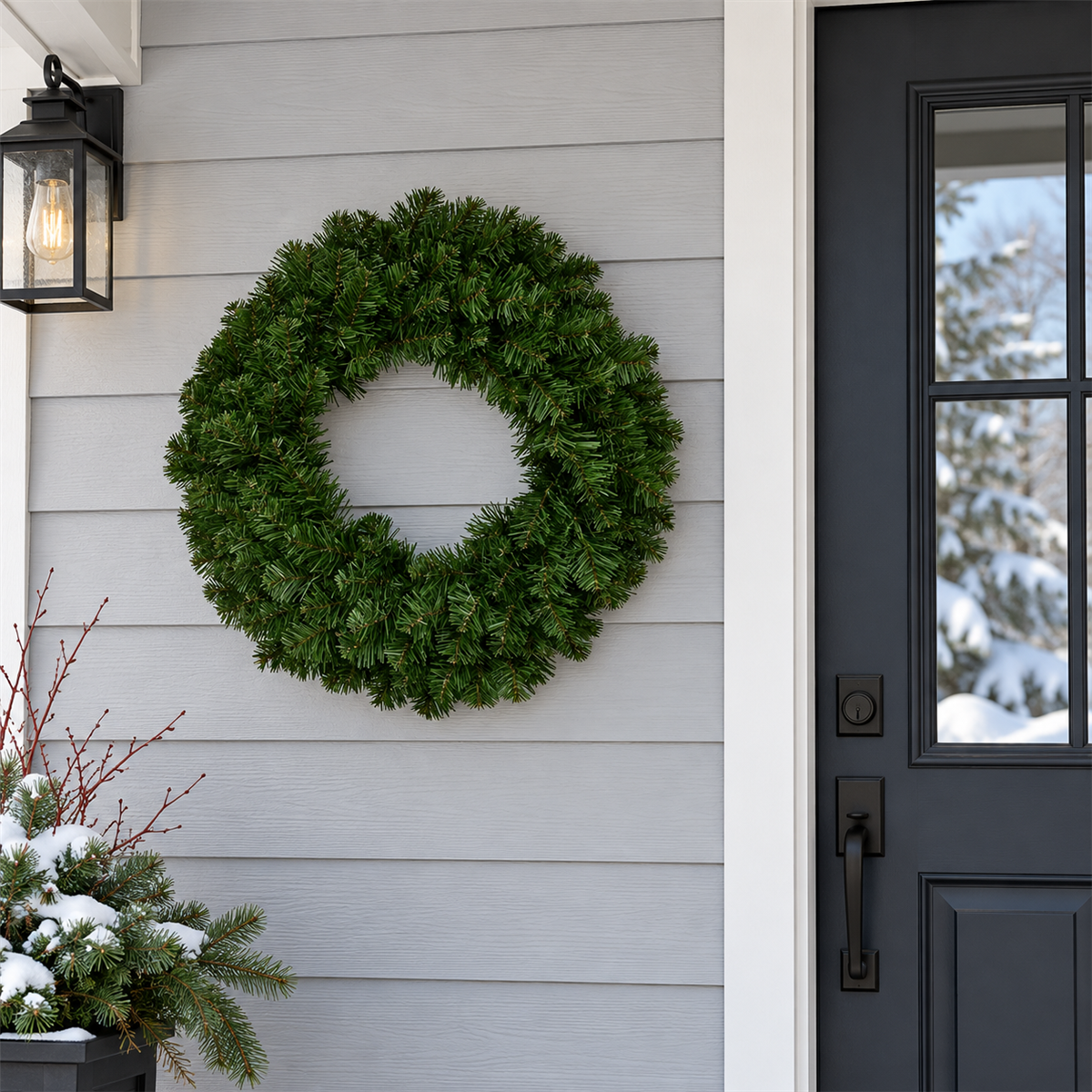 Evergreen Kerstkrans Colorado spruce 60 x 60 x 60 cm