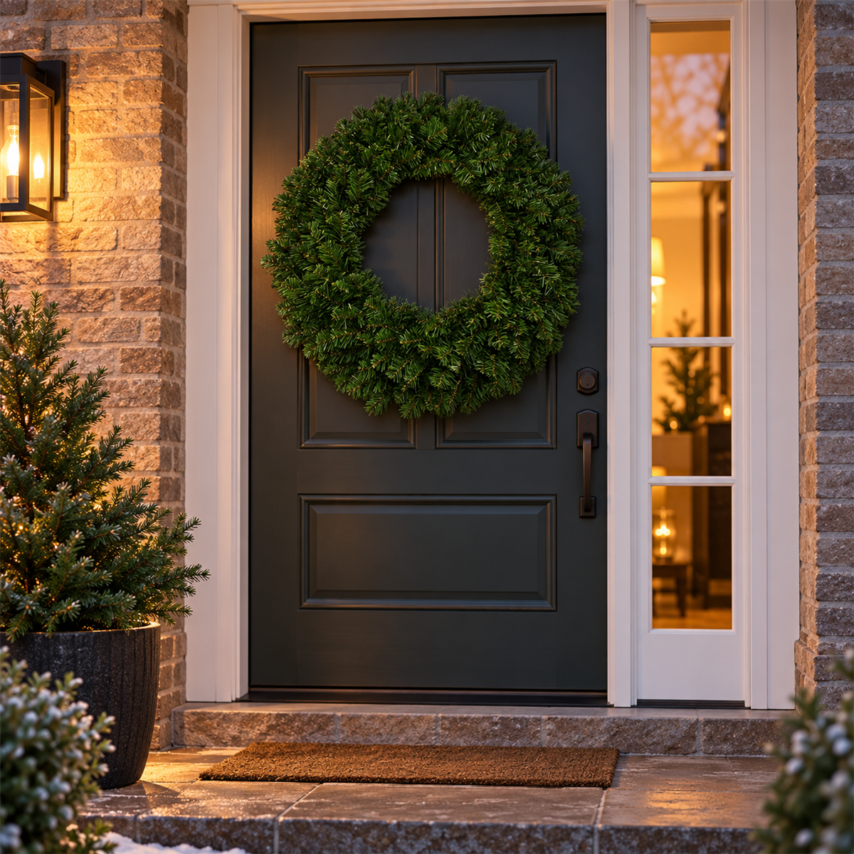 Evergreen Kerstkrans Colorado spruce 80 x 80 x 80 cm