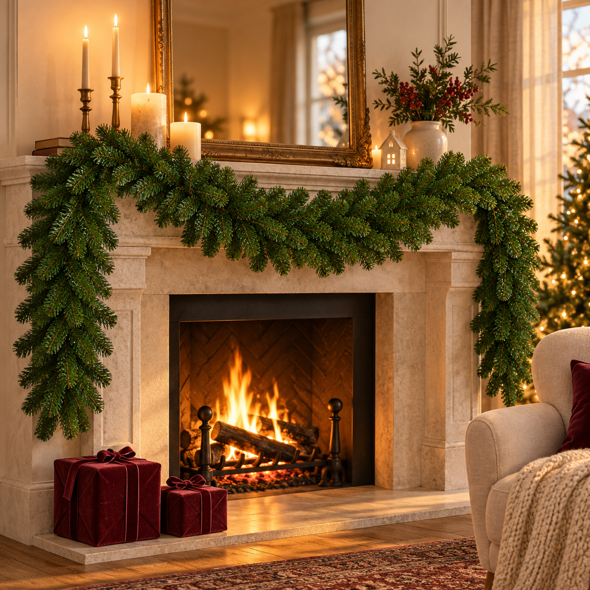 Evergreen Guirlande Colorado spruce 270 x 30 cm
