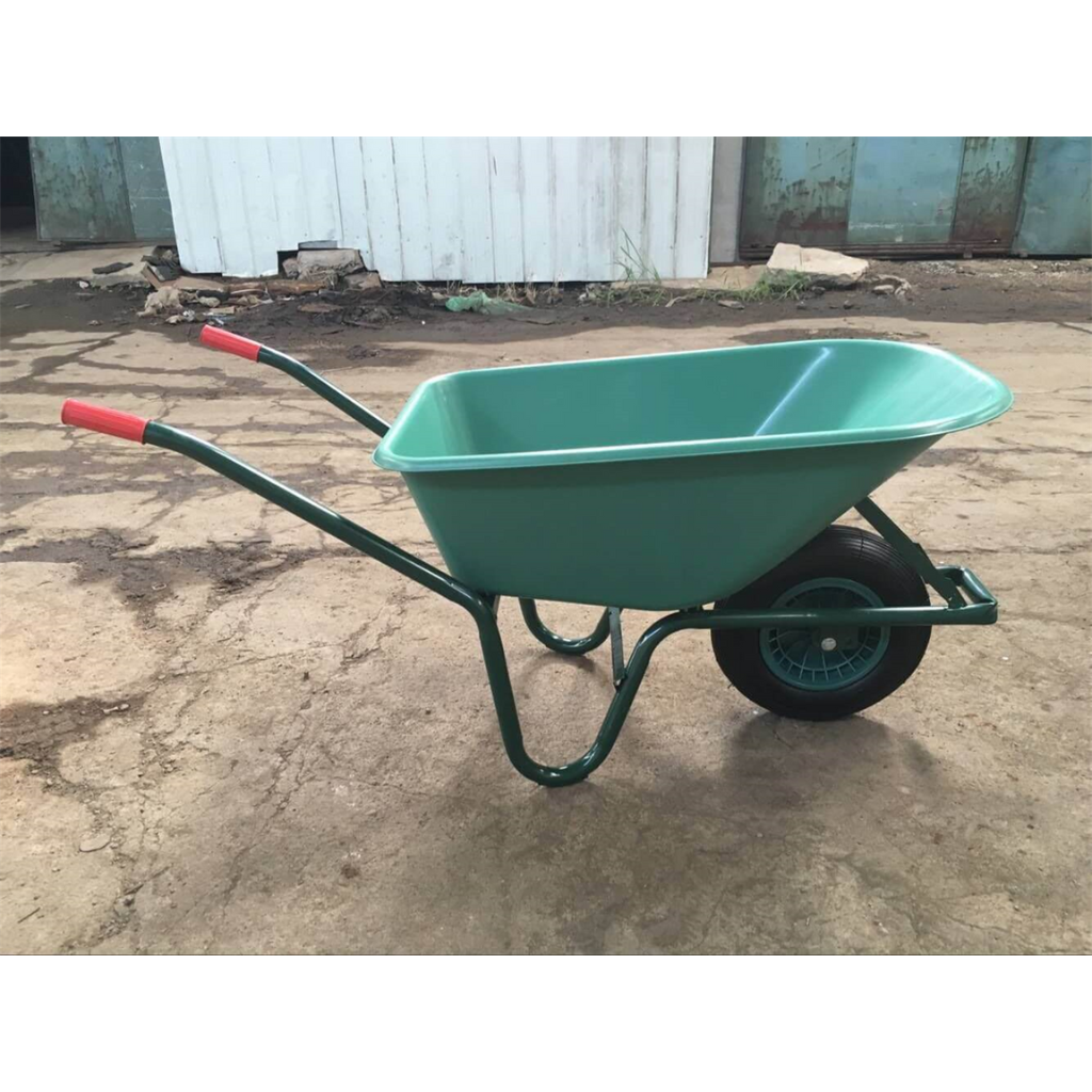 Kruiwagen kunststof Groen 100L