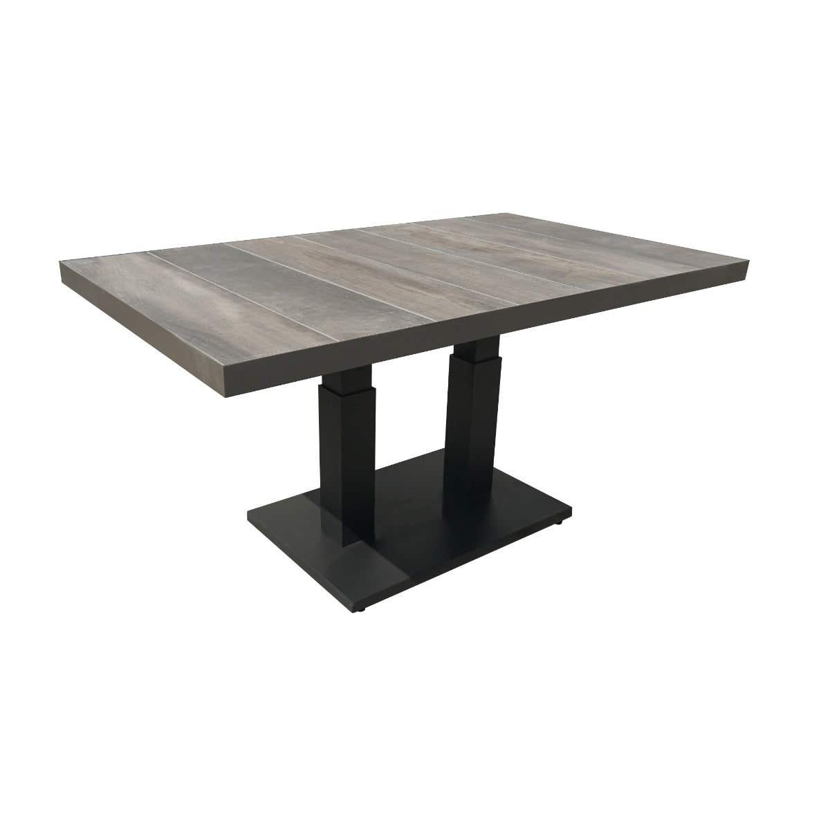 Royal Seasons Tafel in hoogte instelbaar Marbella Taupe 140 x 85 x 49/72 cm