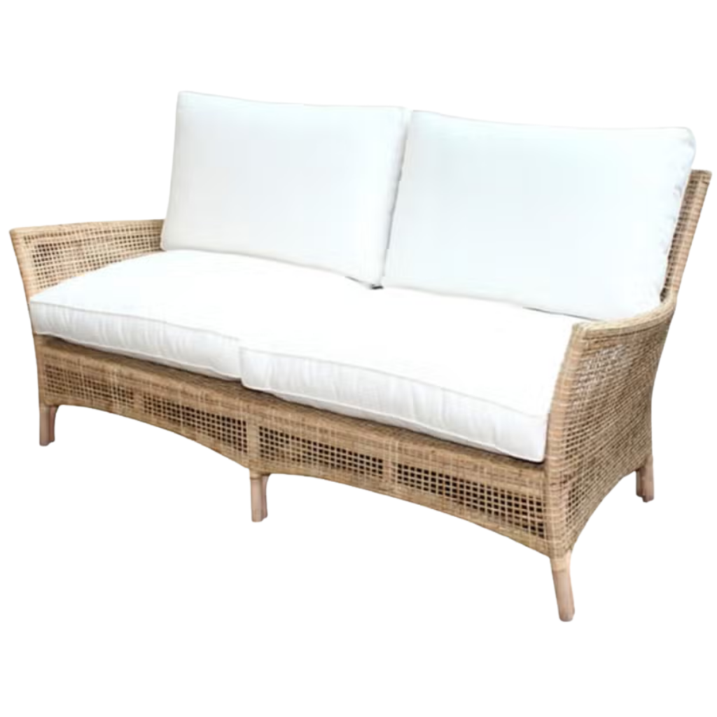 De Bosrand Tuinbank 2-zits Peel Rattan Naturel 178 x 86 x 87 cm