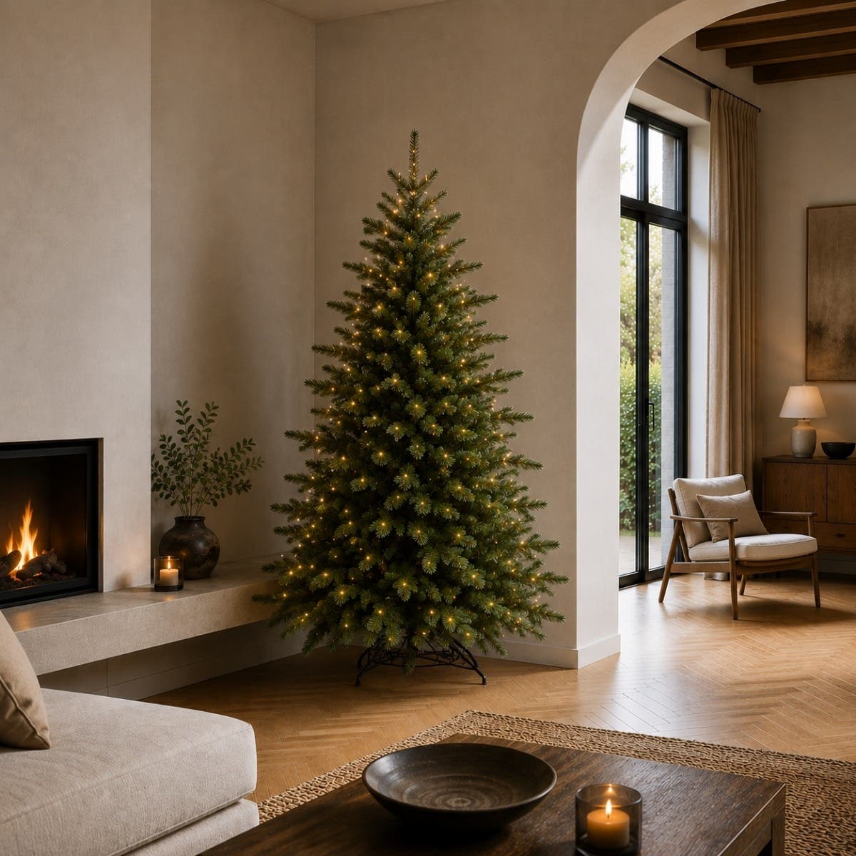 Evergreen Kunstkerstboom Janga Groen met Verlichting 180 x 125 cm