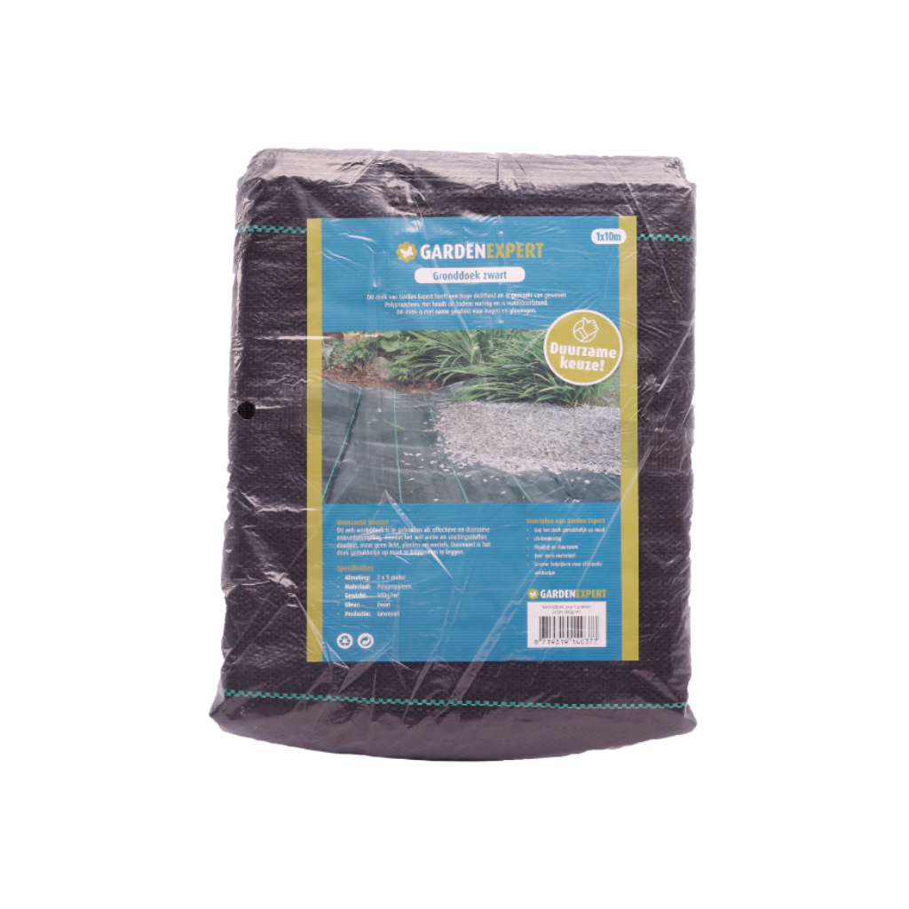 Garden Expert Gronddoek zwart pakket 1 x 10 m 100g/m²