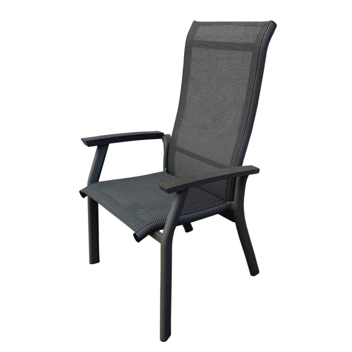 Royal Seasons Eettafelstoel Porto Zwart 58.5 x 65 x 112.5 cm