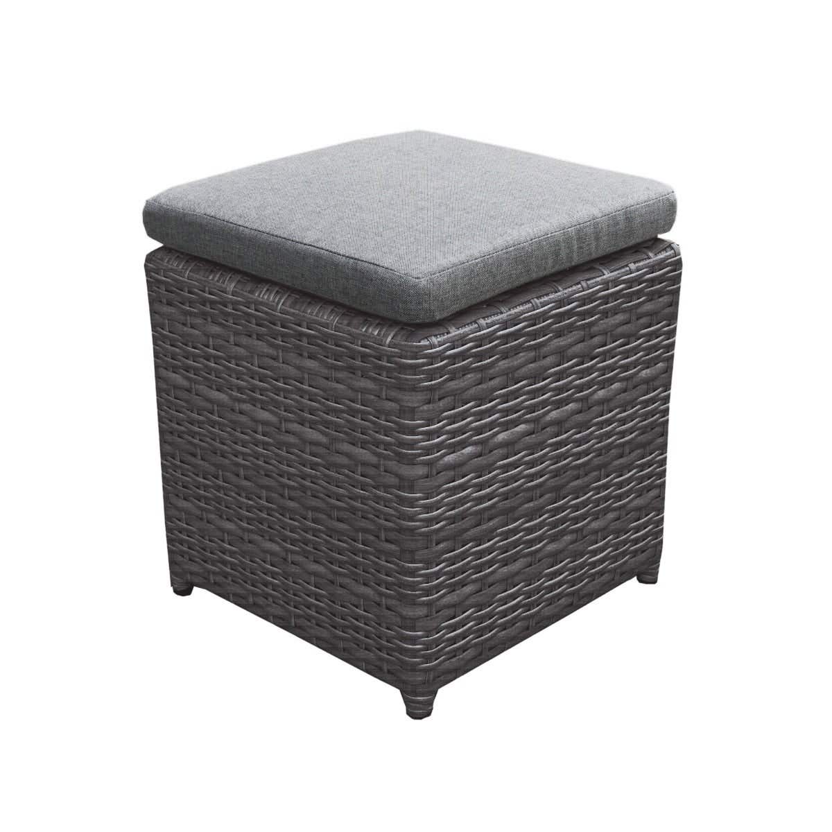 Royal Seasons Hocker Lissabon Antraciet 38 x 38 x 38 cm