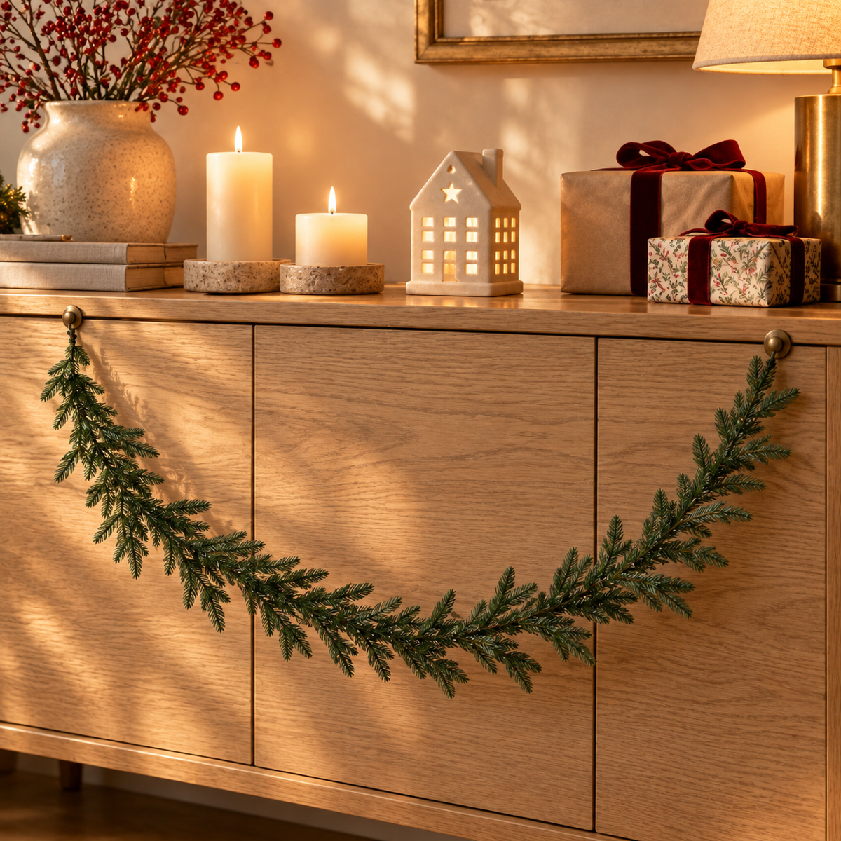 Evergreen Guirlande Groen 190 x 20 x 6 cm