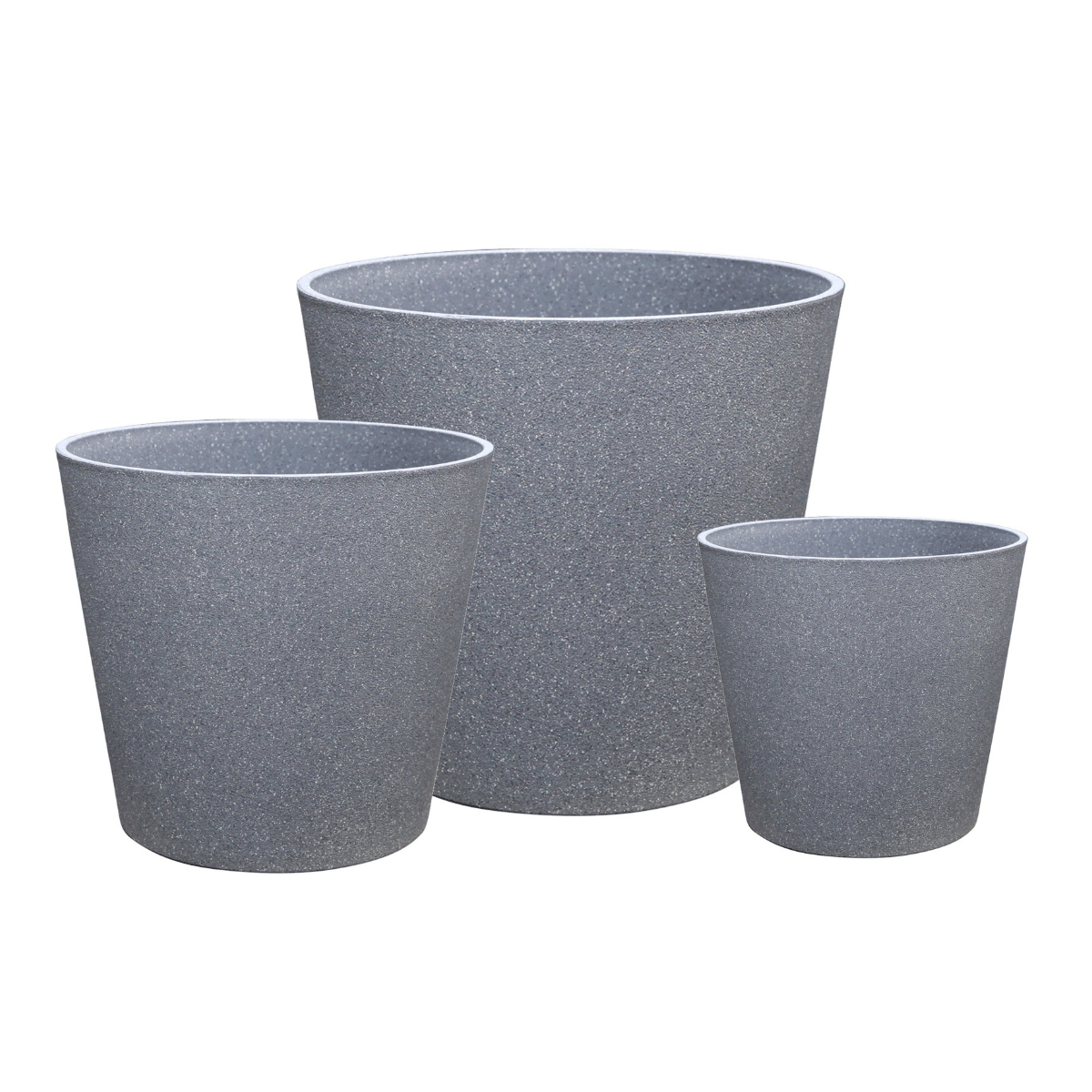 De Bosrand Pot Kunststof Mediterranean Grey 30 x 27 cm