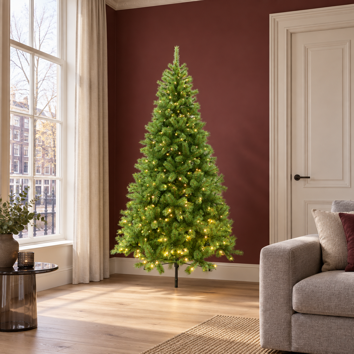 Evergreen Kunstkerstboom Everest Groen met Verlichting 180 x 101 cm