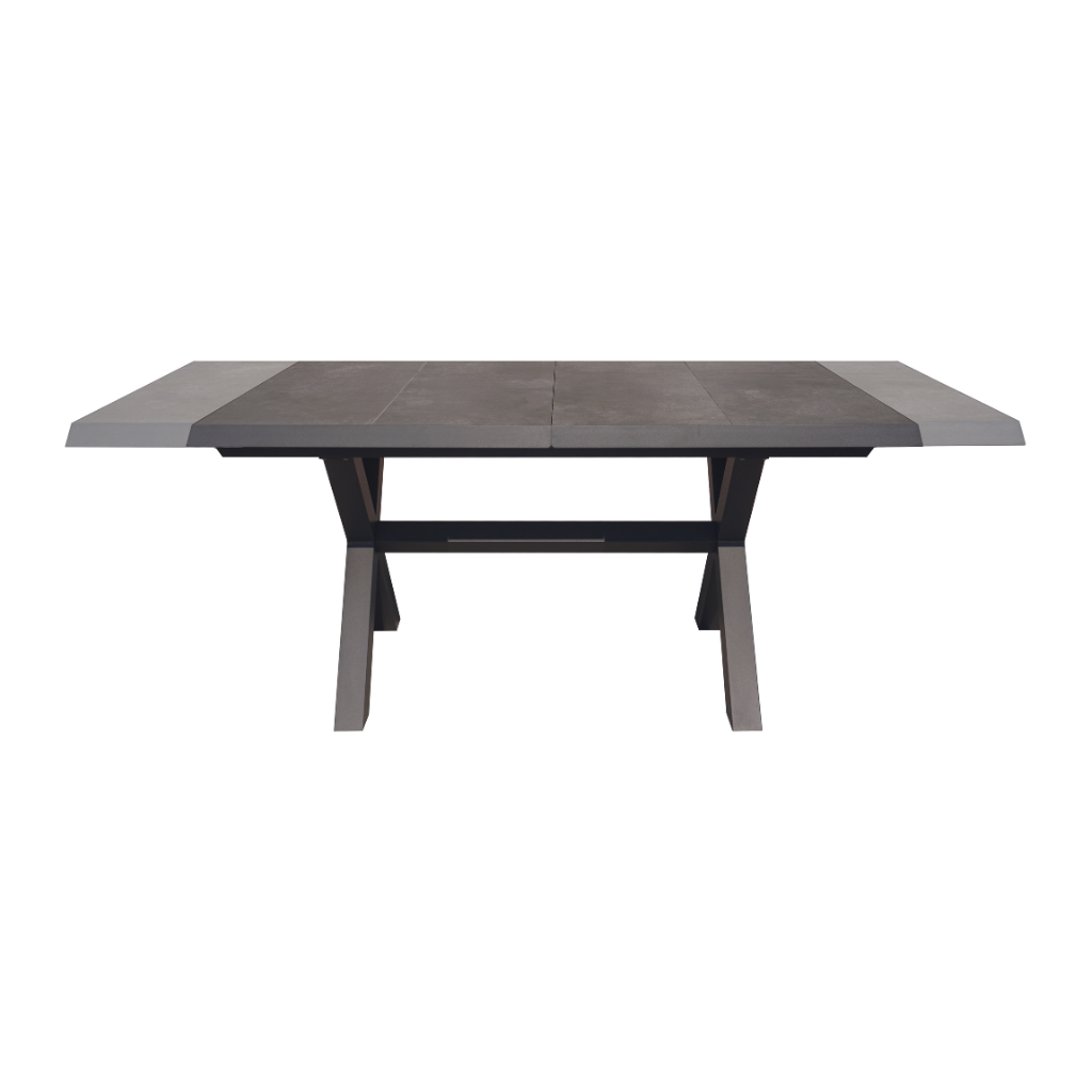 Royal Seasons Uitschuifbare tafel Sol Antraciet 163/203 x 93 x 76 cm