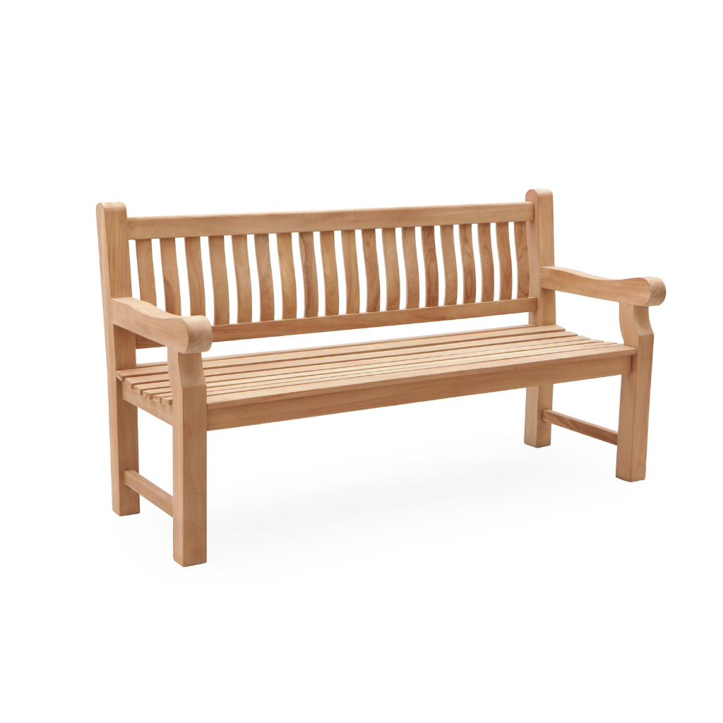 Timber Bank 2-zits Birmingham Naturel 220 x 61 x 92 cm