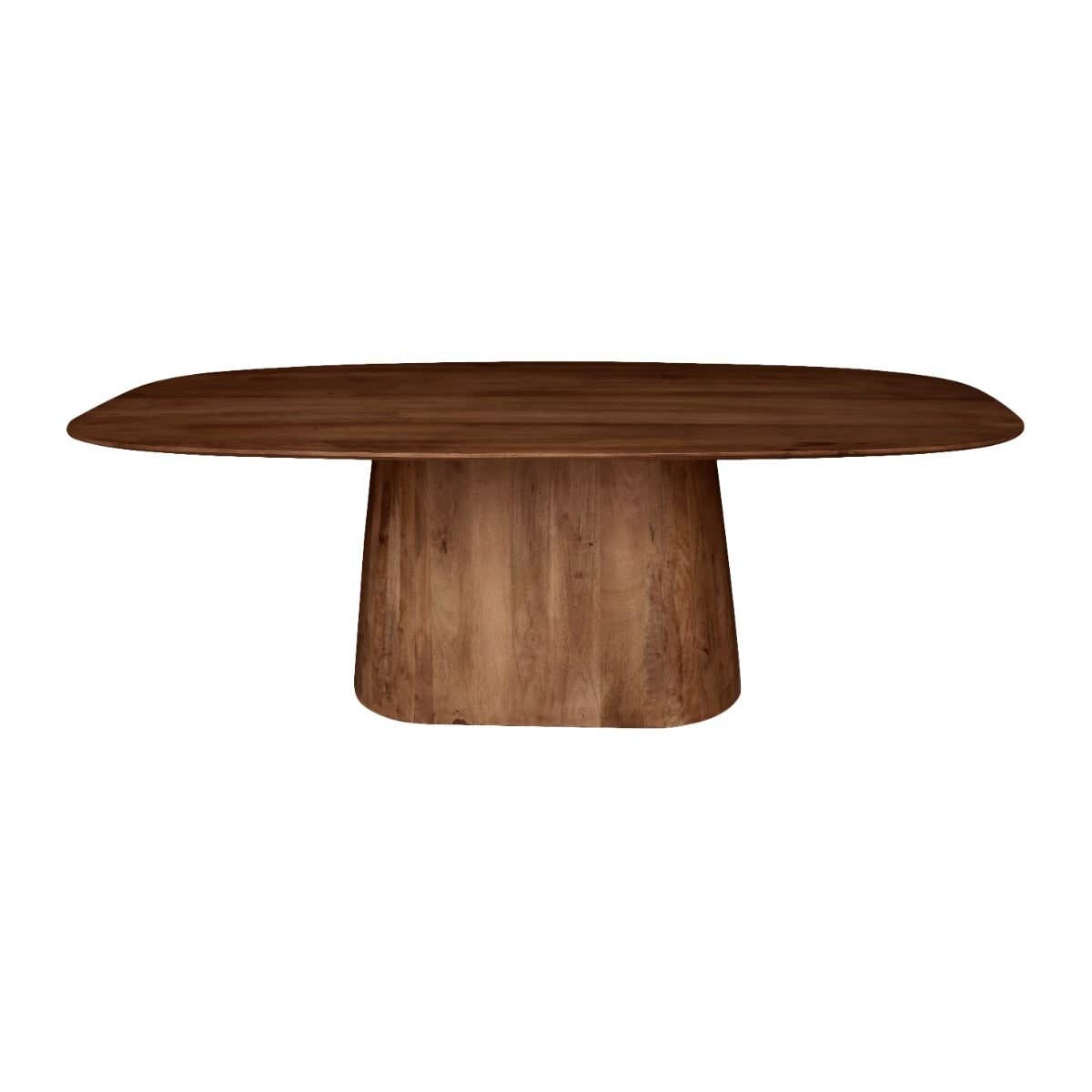 24Seven Seven Tafel Hamar Ovaal Walnut Bruin 220 x 110 x 76 cm