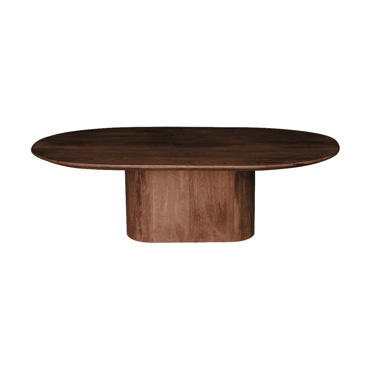 24Seven Seven Salontafel Hamar Ovaal Walnut Bruin 120 x 70 x 35 cm