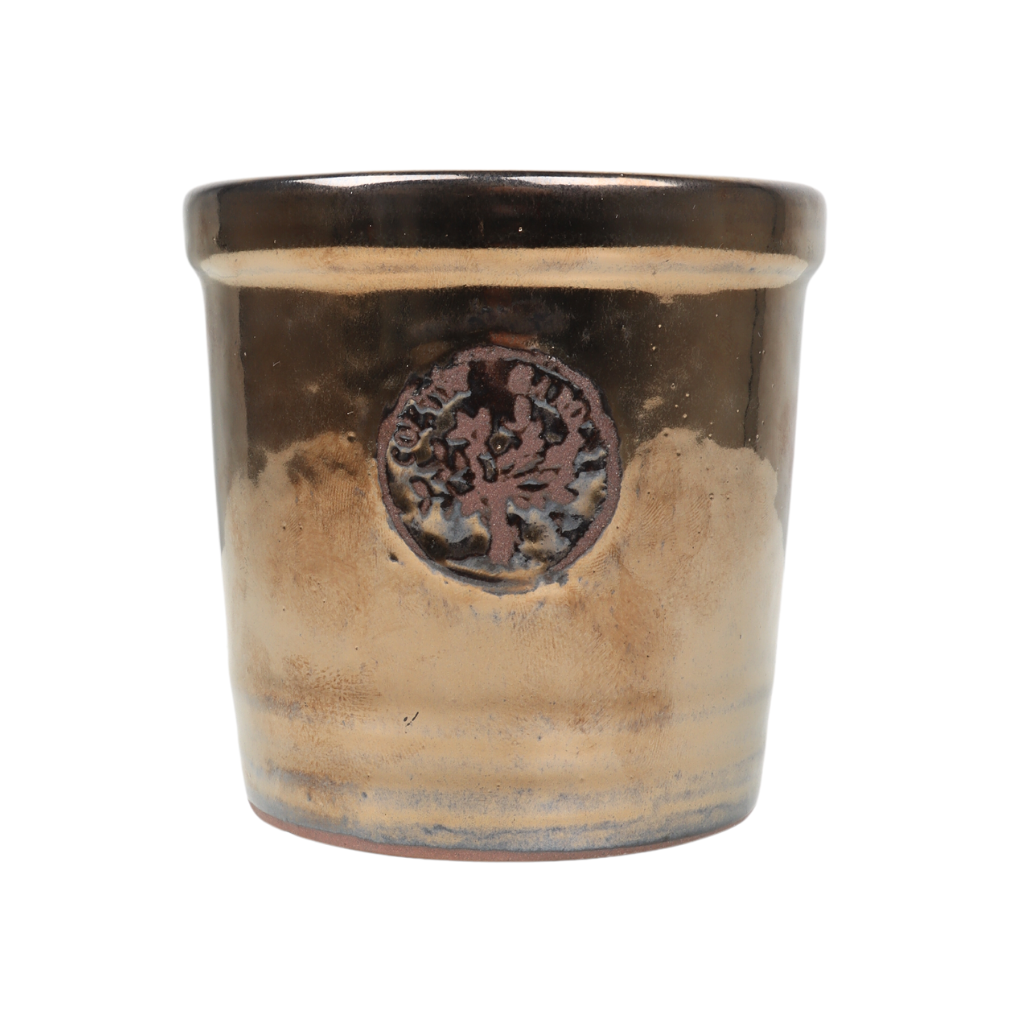 Pot cilinder country garden antiek goud 11 x 11 cm