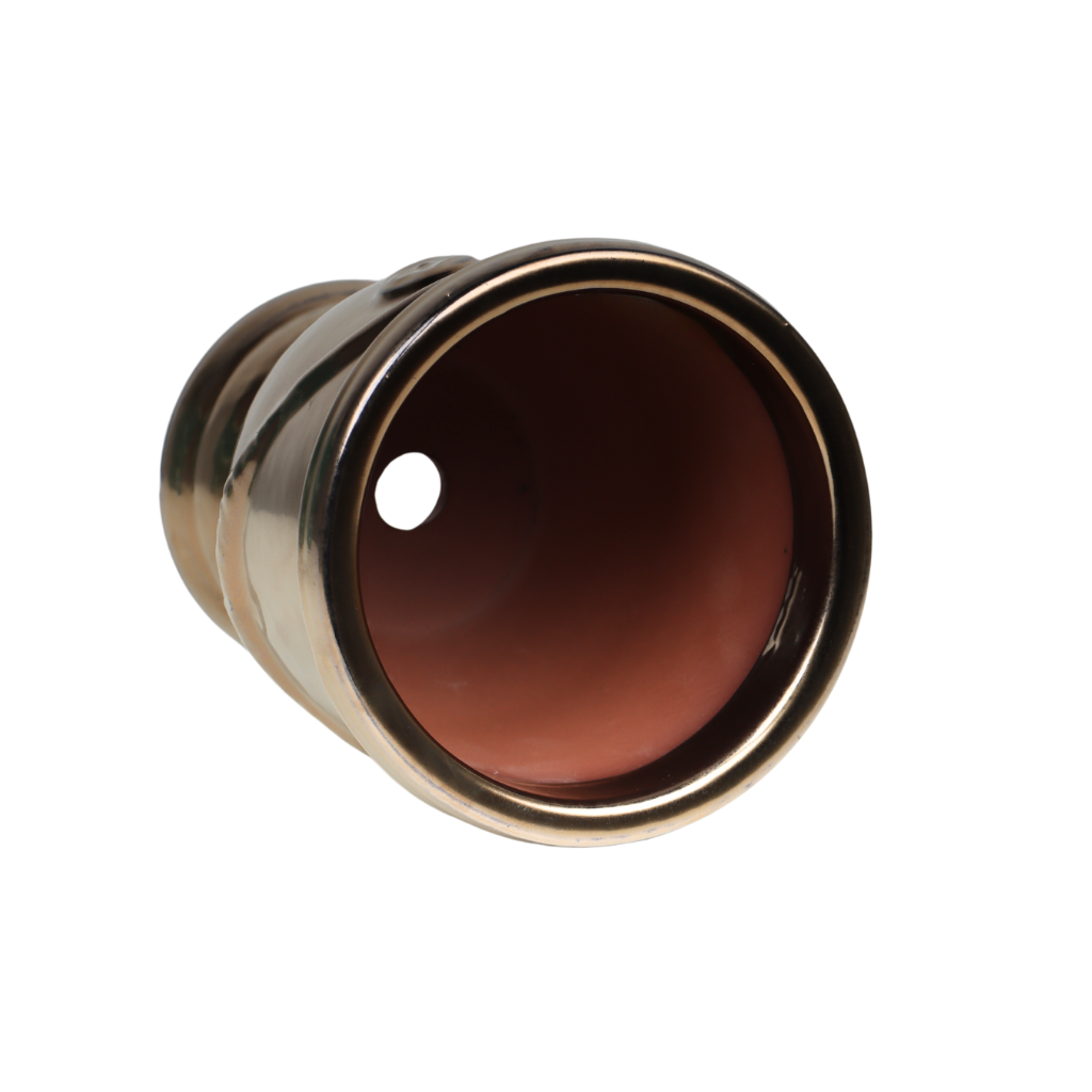 Pot urn antiek goud 16 x 19 cm