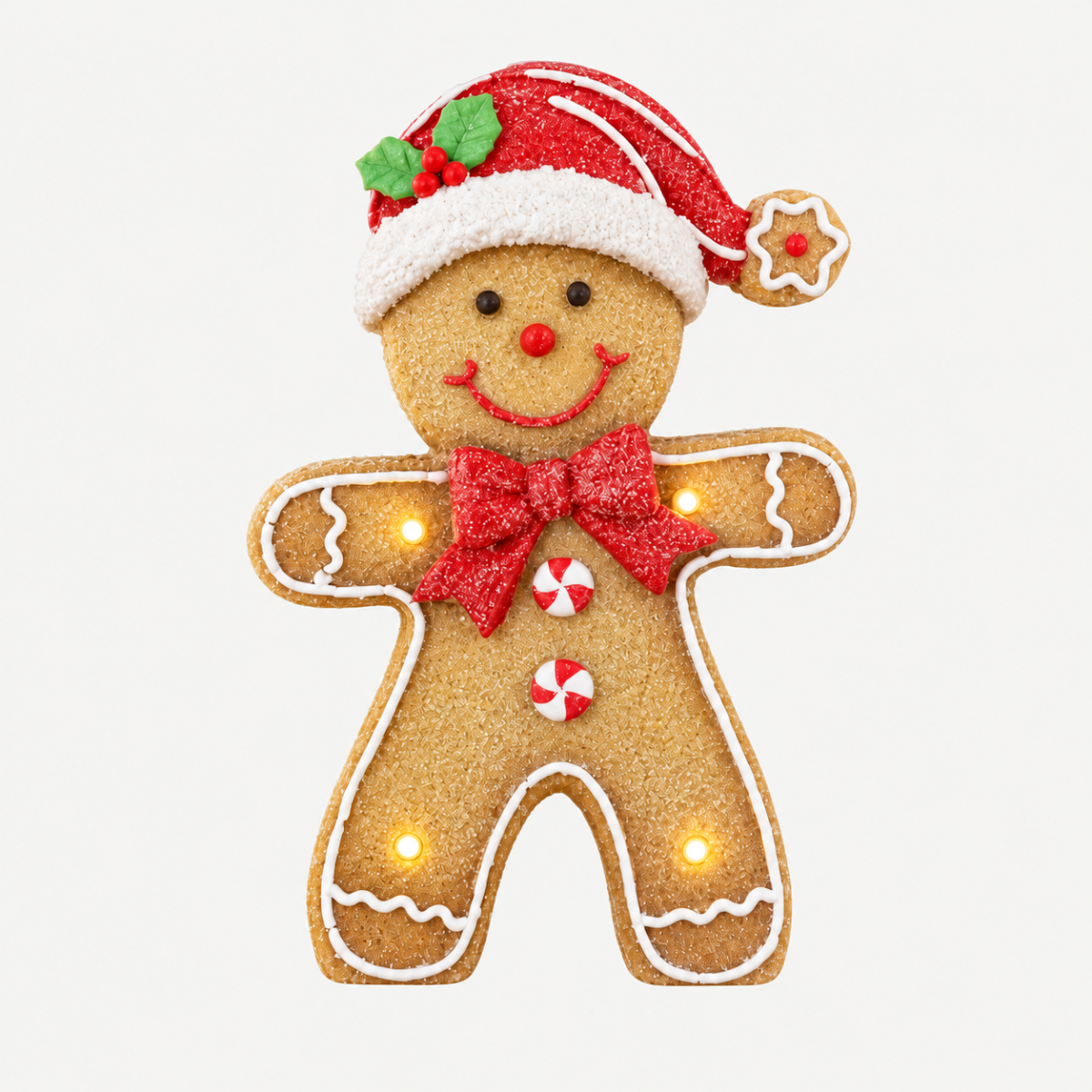 De Bosrand Verlicht Kerstfiguur Gingerbread Boy 34 cm