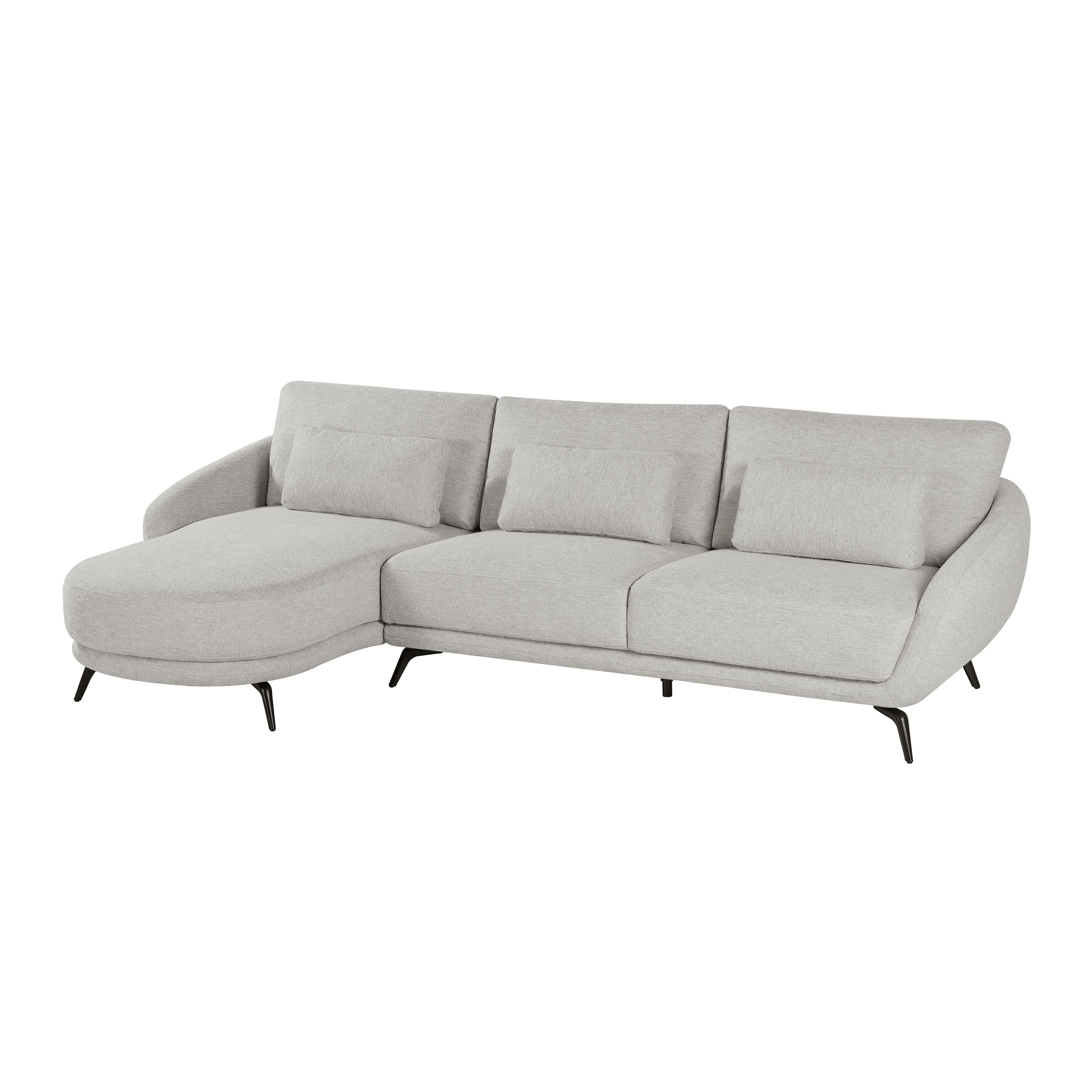 24Seven Hoekbank Lucca Driezits Links Beige 287 x 163 x 82.5 cm